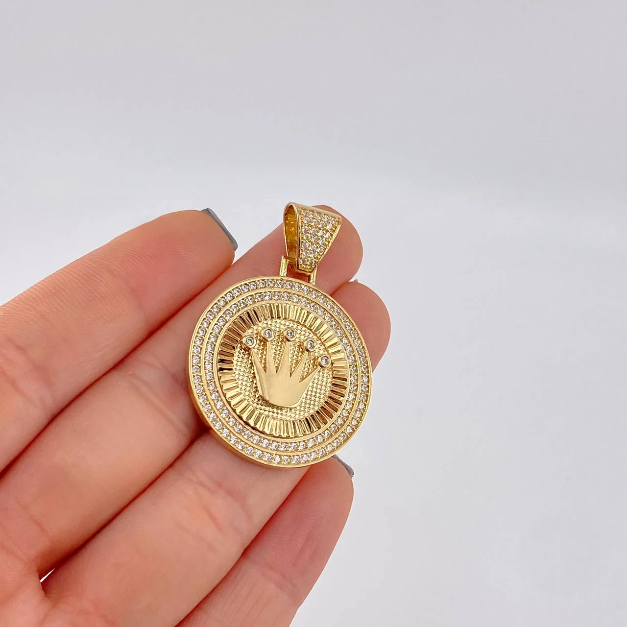 Dije Corona Emblema 7.35 g / 3.5 cm Oro Amarillo 18K - Image 4
