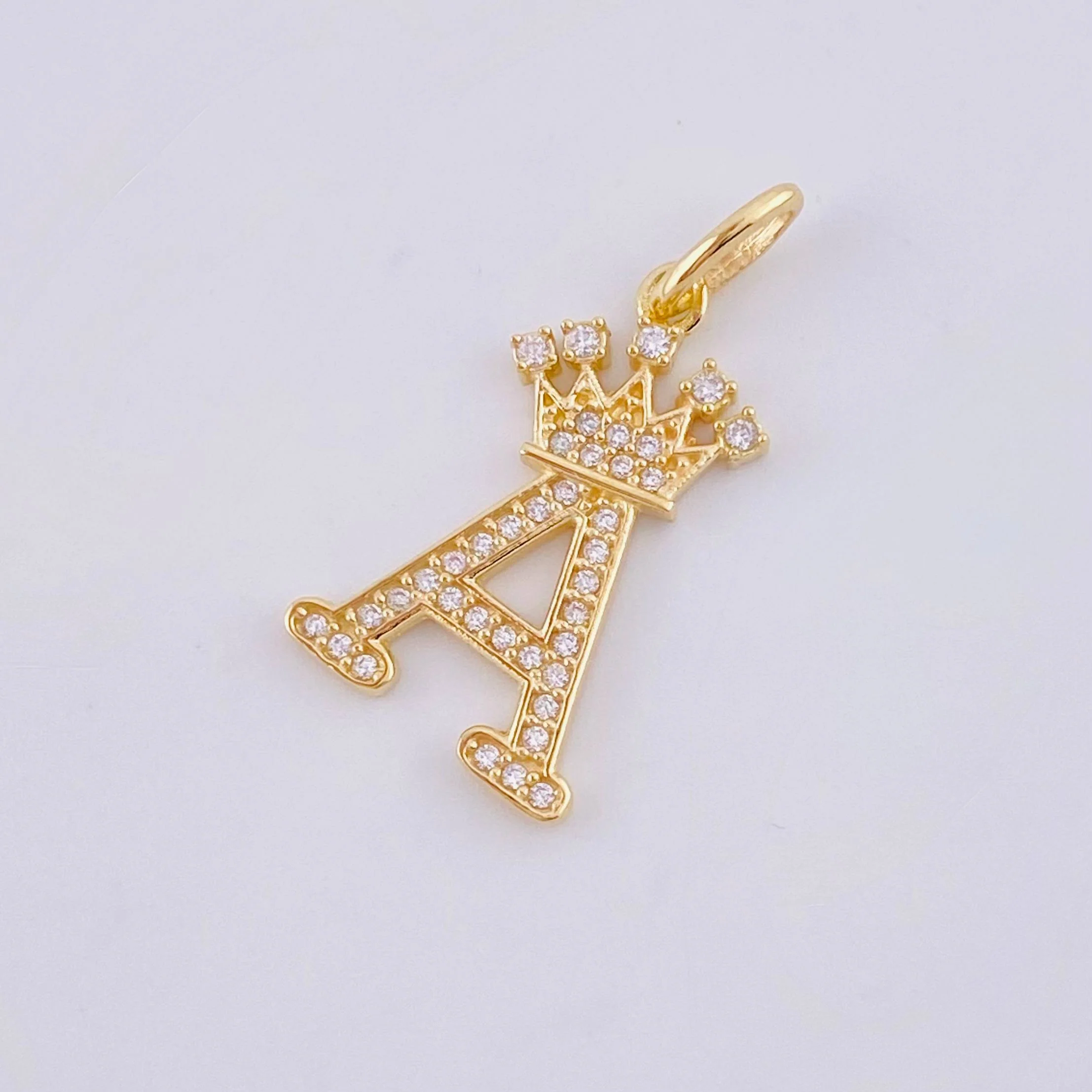 Dije Corona Letra A 2.05 g / 2.7 cm Oro Amarillo 18K - Image 4