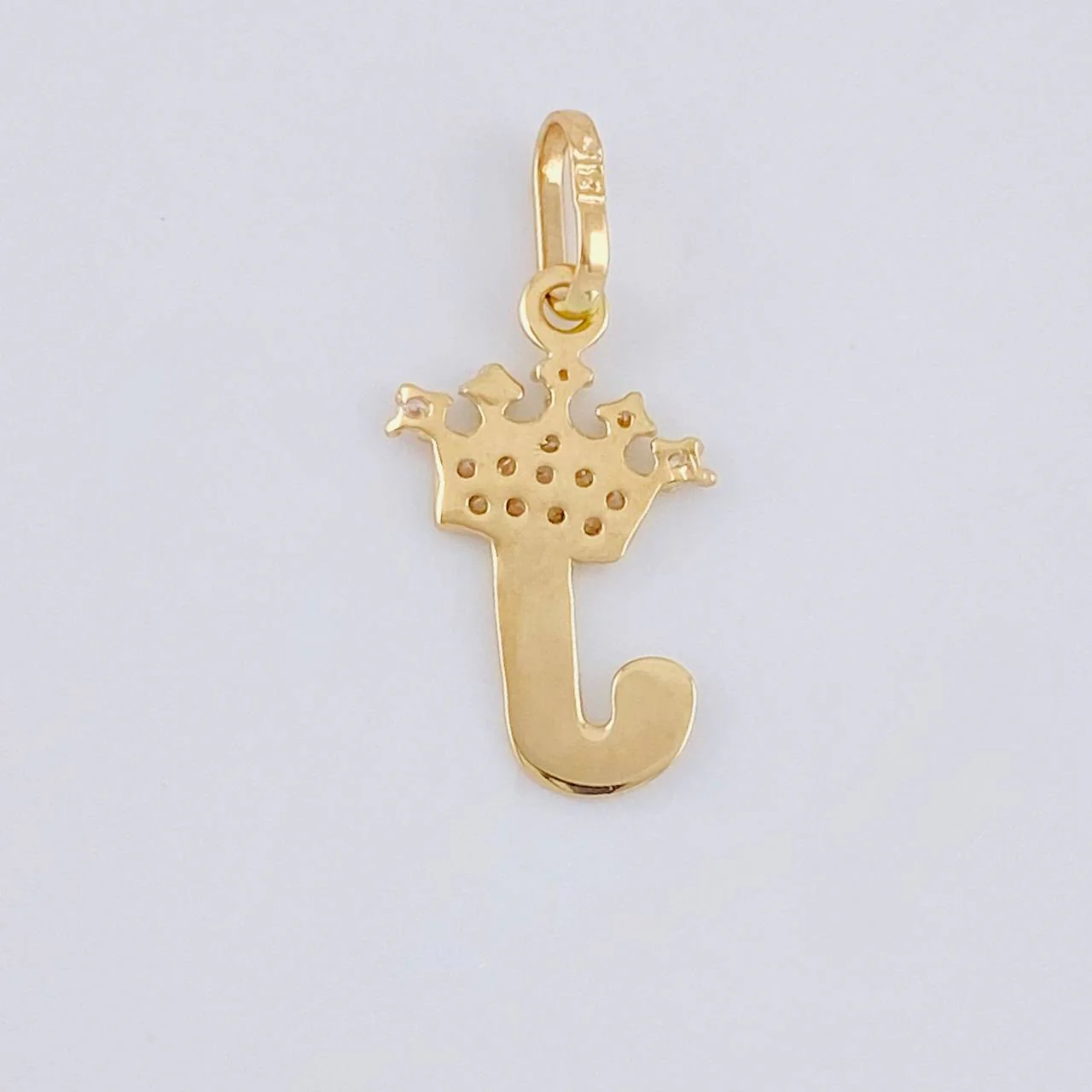 Dije Corona Letra J 0.7 g / 2.2 cm Oro Amarillo 18K - Image 3