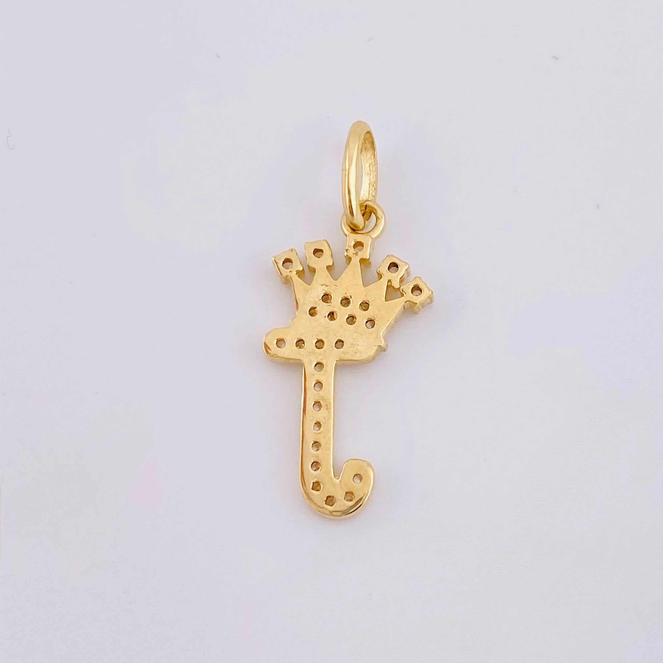 Dije Corona Letra J 1.35gr / 2.5cm / Oro Amarillo 18K - Image 3