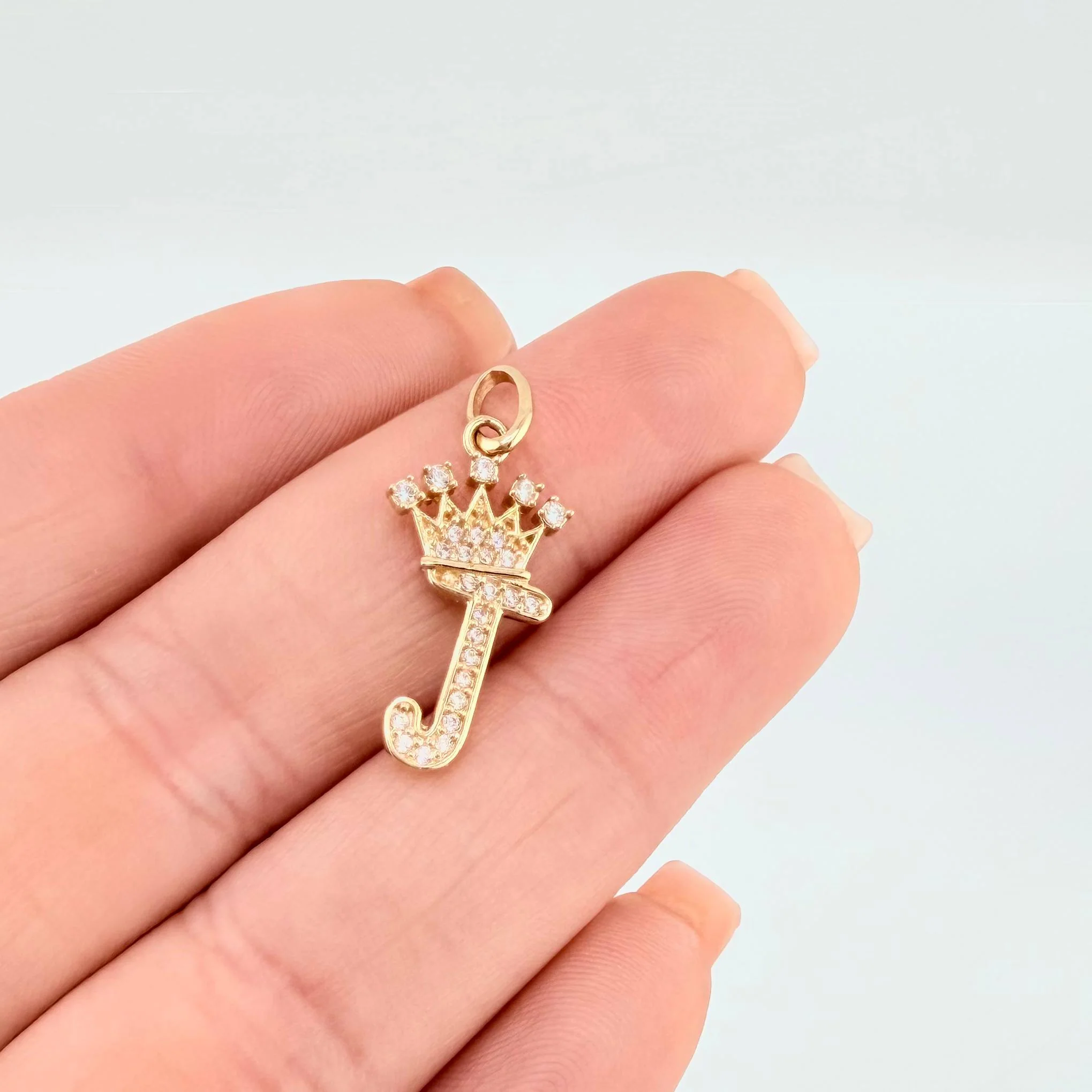 Dije Corona Letra J 1.4 g / 2.6 cm Oro Amarillo 18K - Image 3