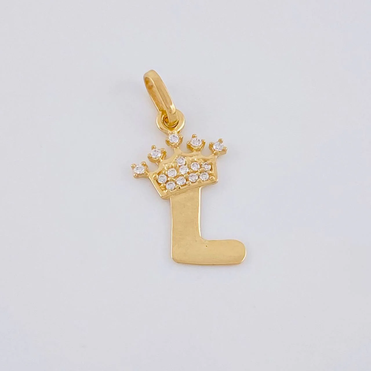 Dije Corona Letra L 0.7 g / 2 cm Oro Amarillo 18K