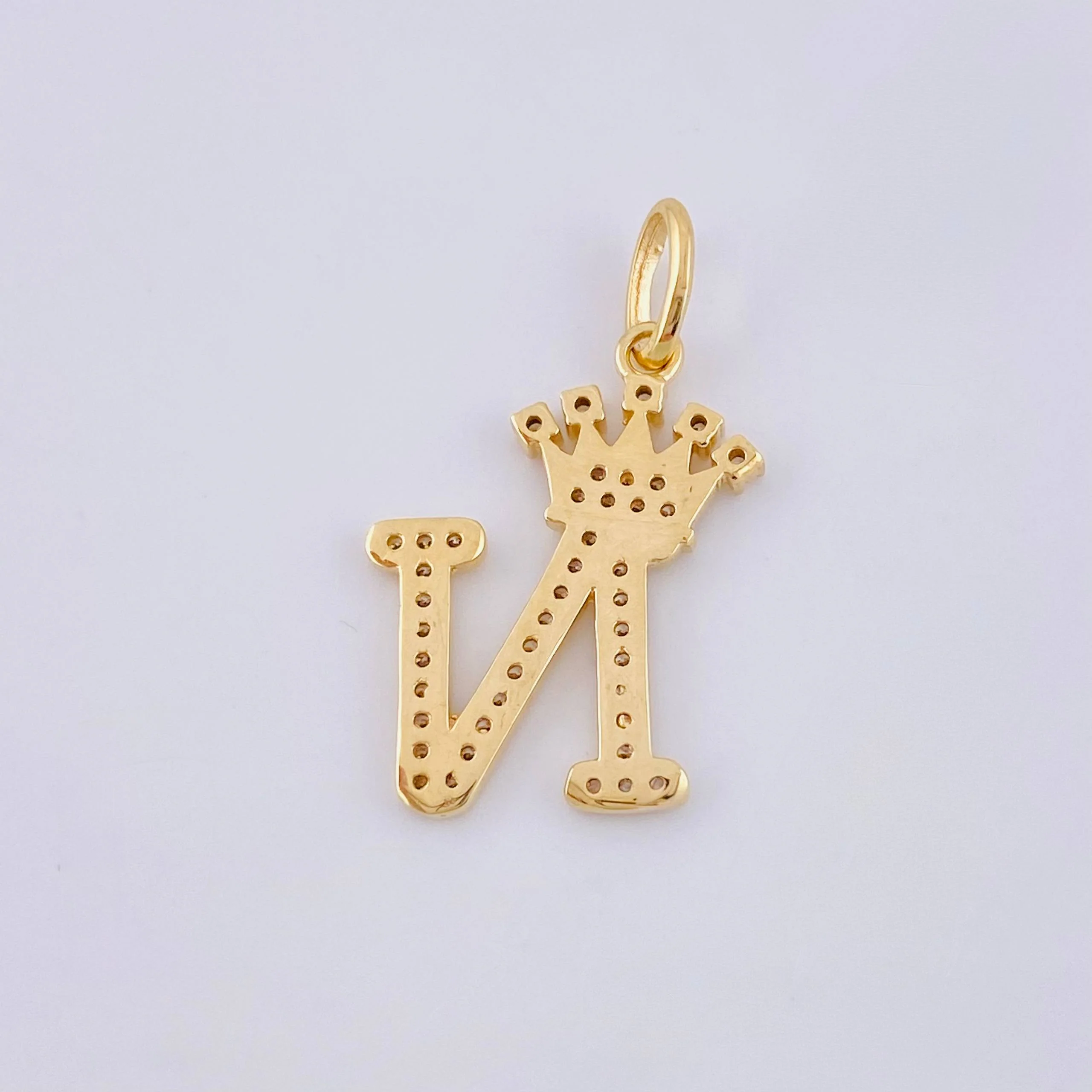 Dije Corona Letra N 2.1 g / 2.6 cm Oro Amarillo 18K - Image 3