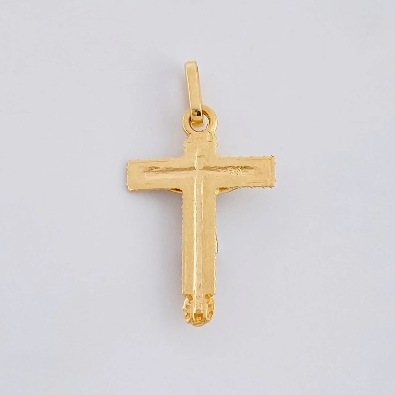 Dije Cristo Señor De Los Milagros 1.5 g / 2.7 cm Tres Oros 18K - Image 4