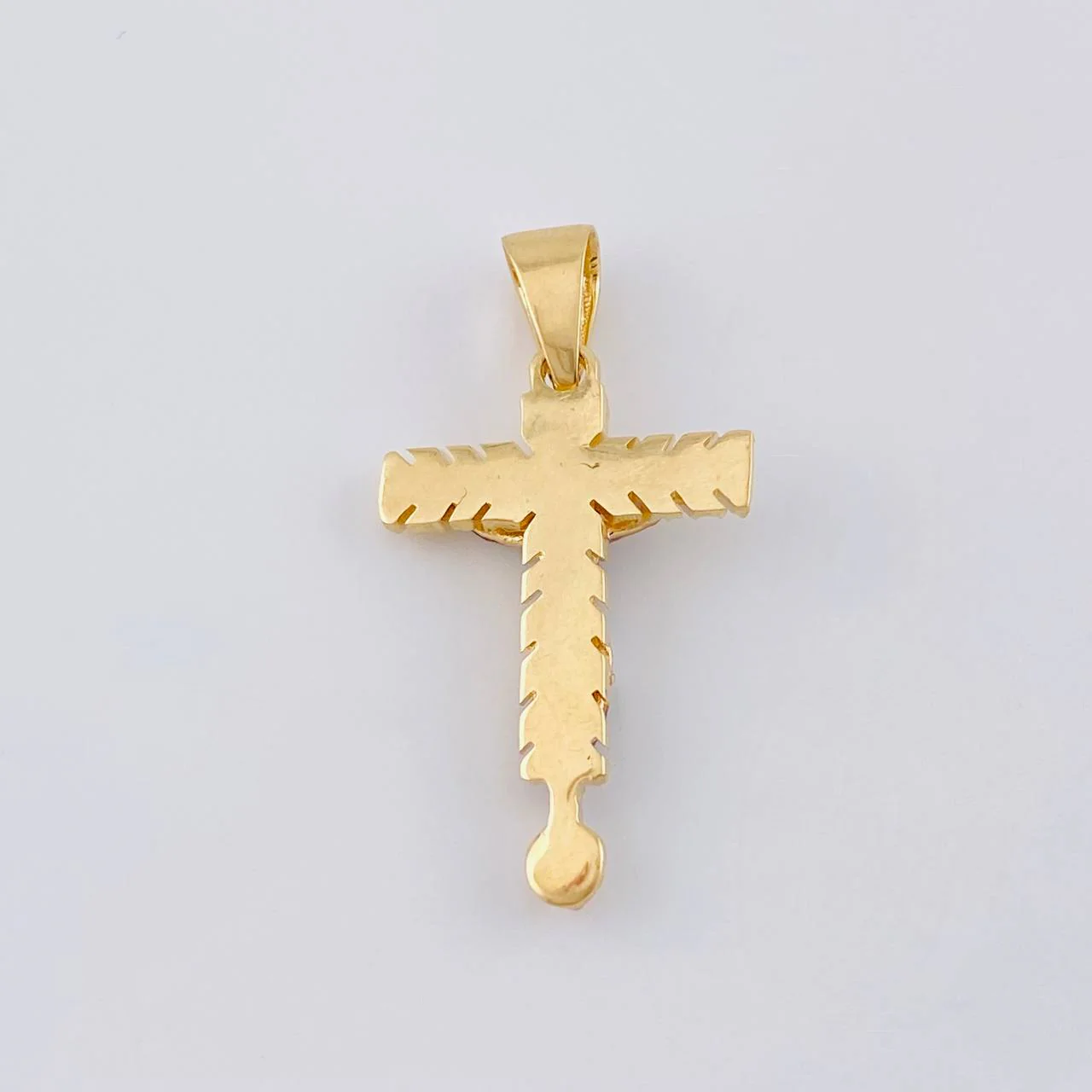 Dije Cristo Señor De Los Milagros 4.6 g / 3.5 cm Tres Oros 18K - Image 4