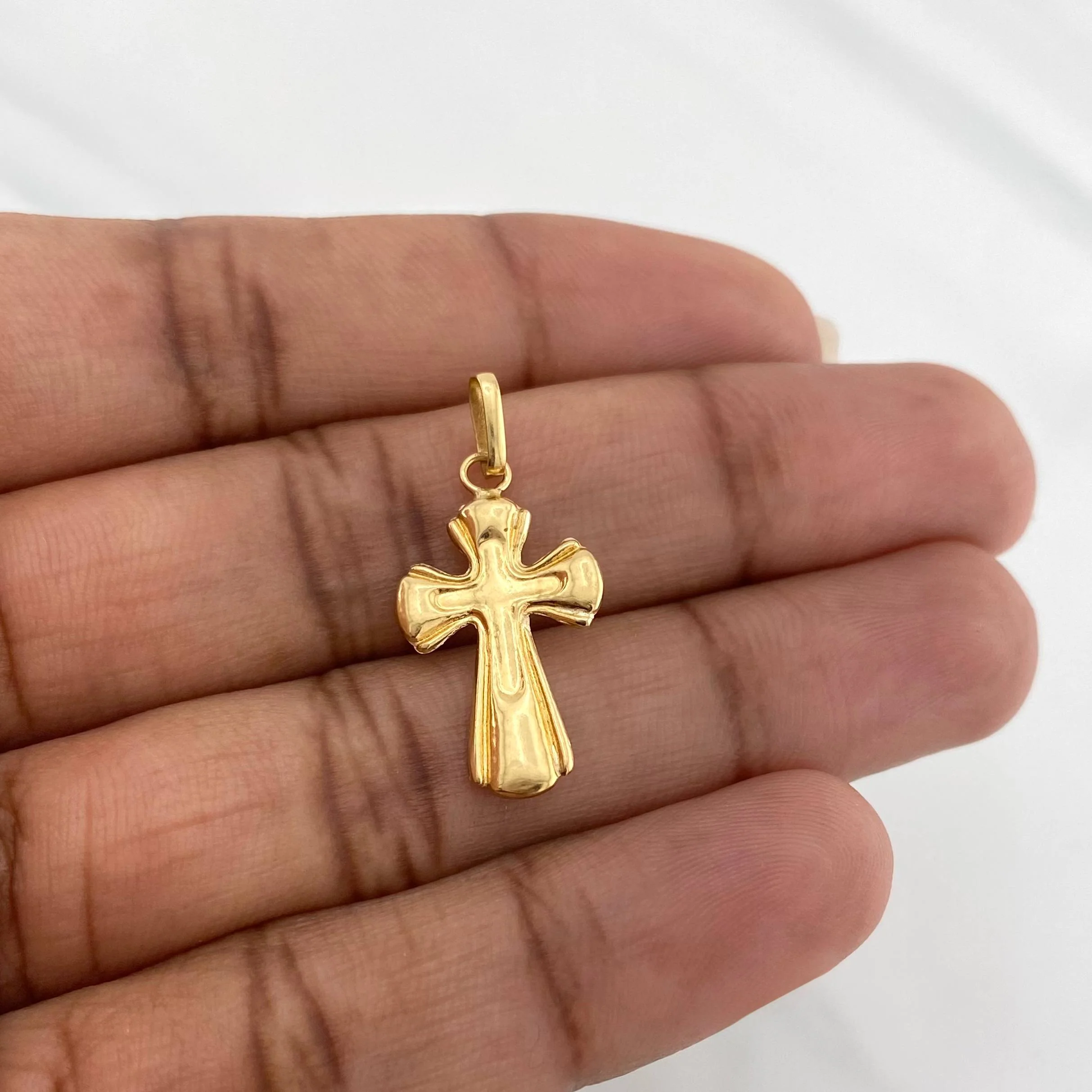 Dije Cruz 0.8 g / 2.7 cm Oro Amarillo 18K - Image 4