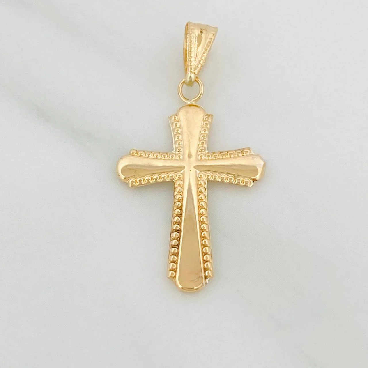 Dije Cruz 0.85gr / 3cm / Oro Amarillo 18K