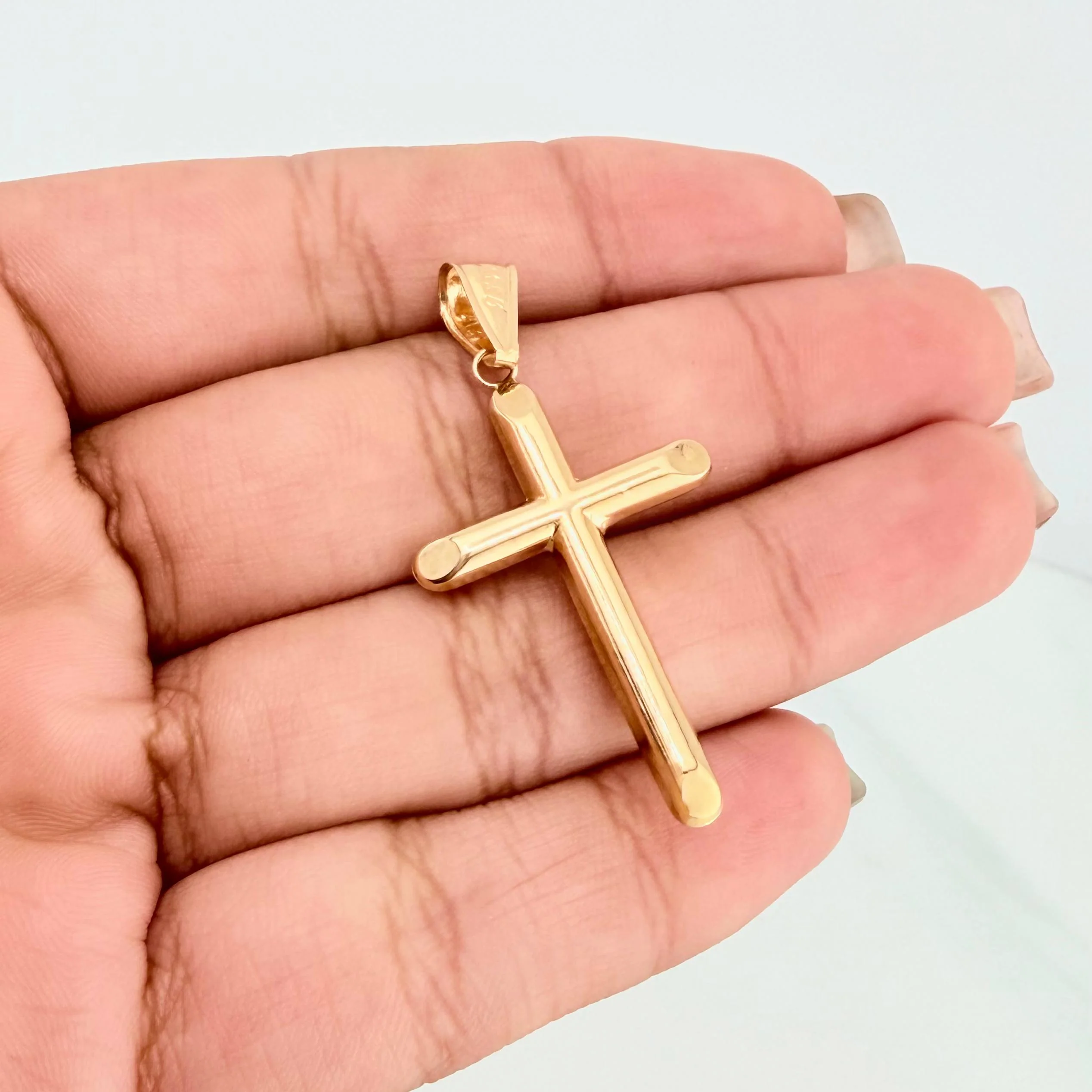 Dije Cruz 1.2 g / 4.2 cm Oro Amarillo 18K - Image 4