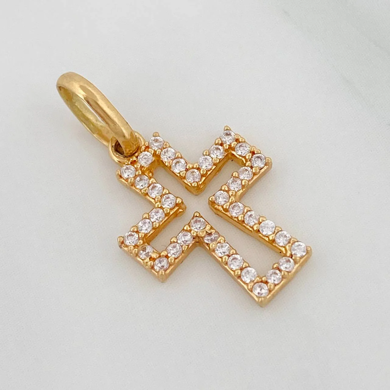 Dije Cruz 1gr / 2cm / Oro Amarillo 18K $ - Image 2
