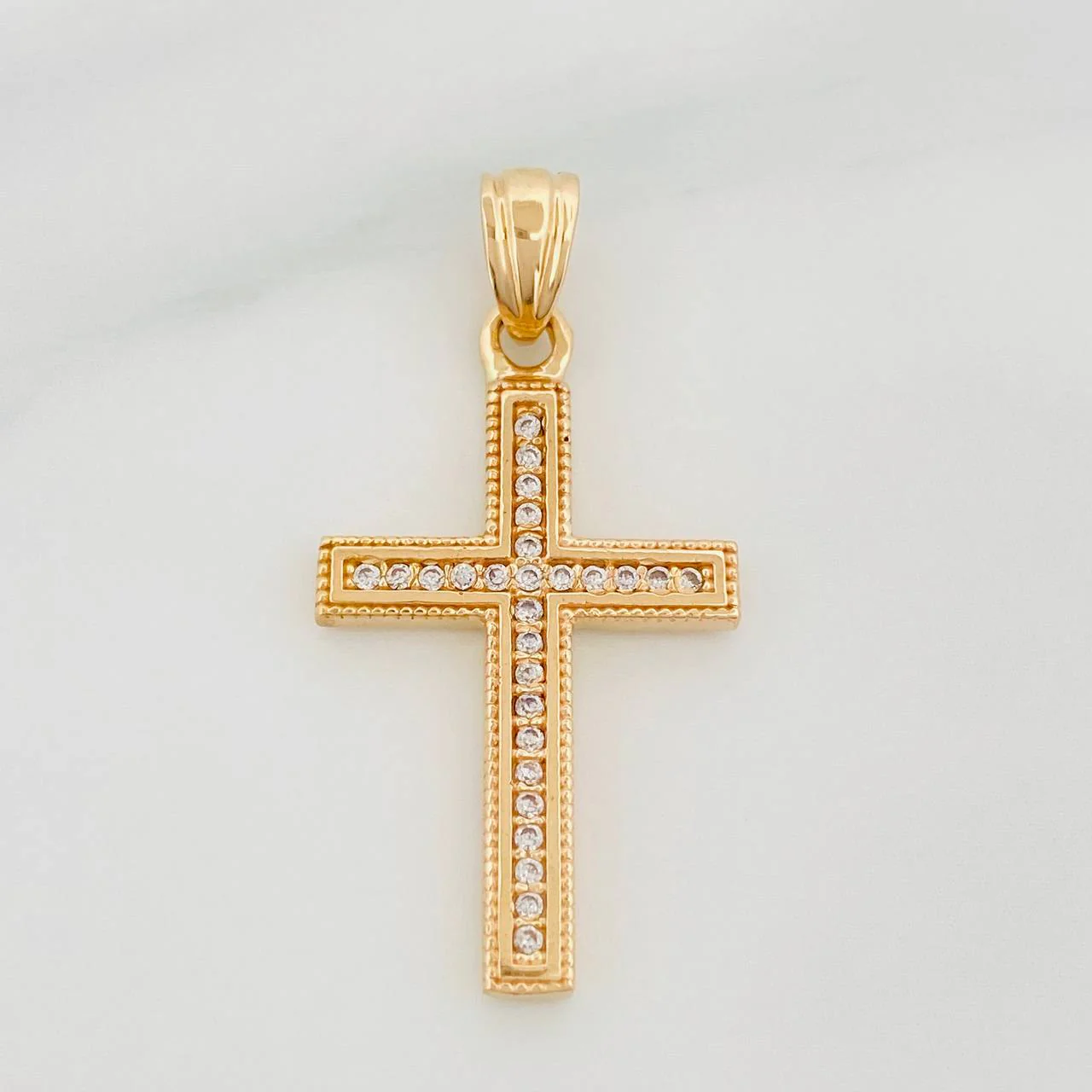Dije Cruz 2.2 g / 3 cm Oro Amarillo 18K