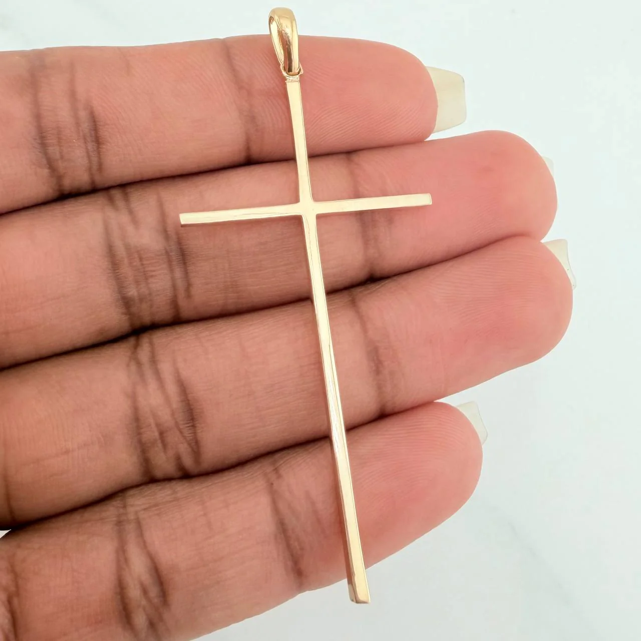 Dije Cruz 3gr / 6cm / Oro Amarillo 18K $ - Image 4