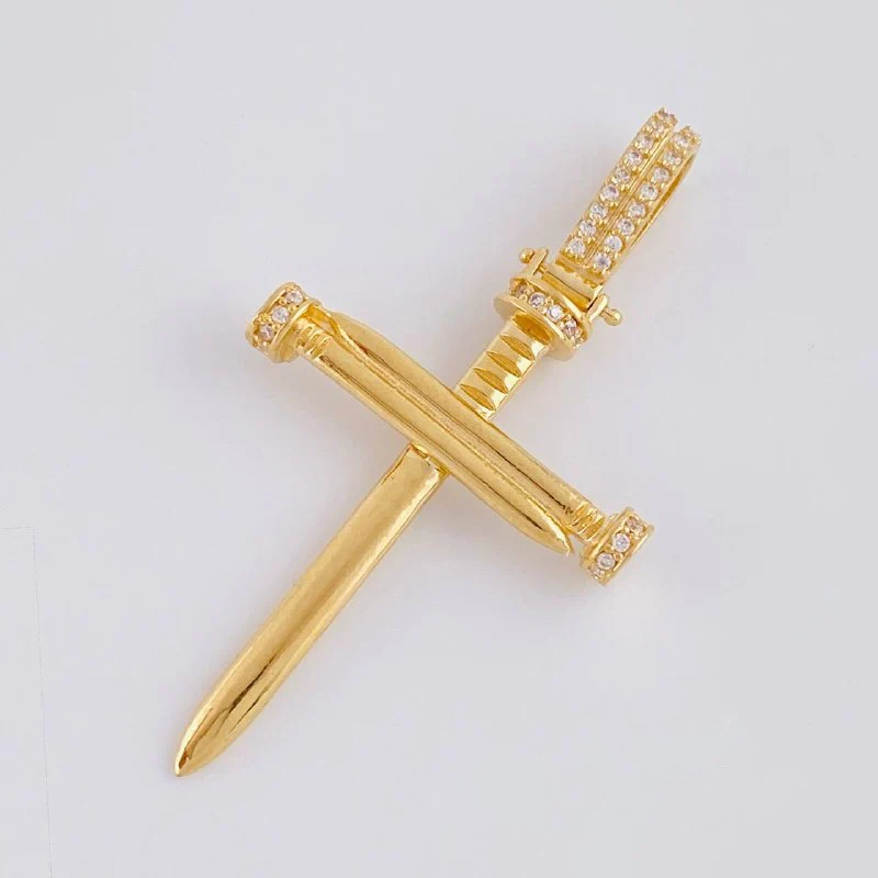 Dije Cruz Clavo 4.1 g / 4.6 cm Oro Amarillo 18K - Image 3