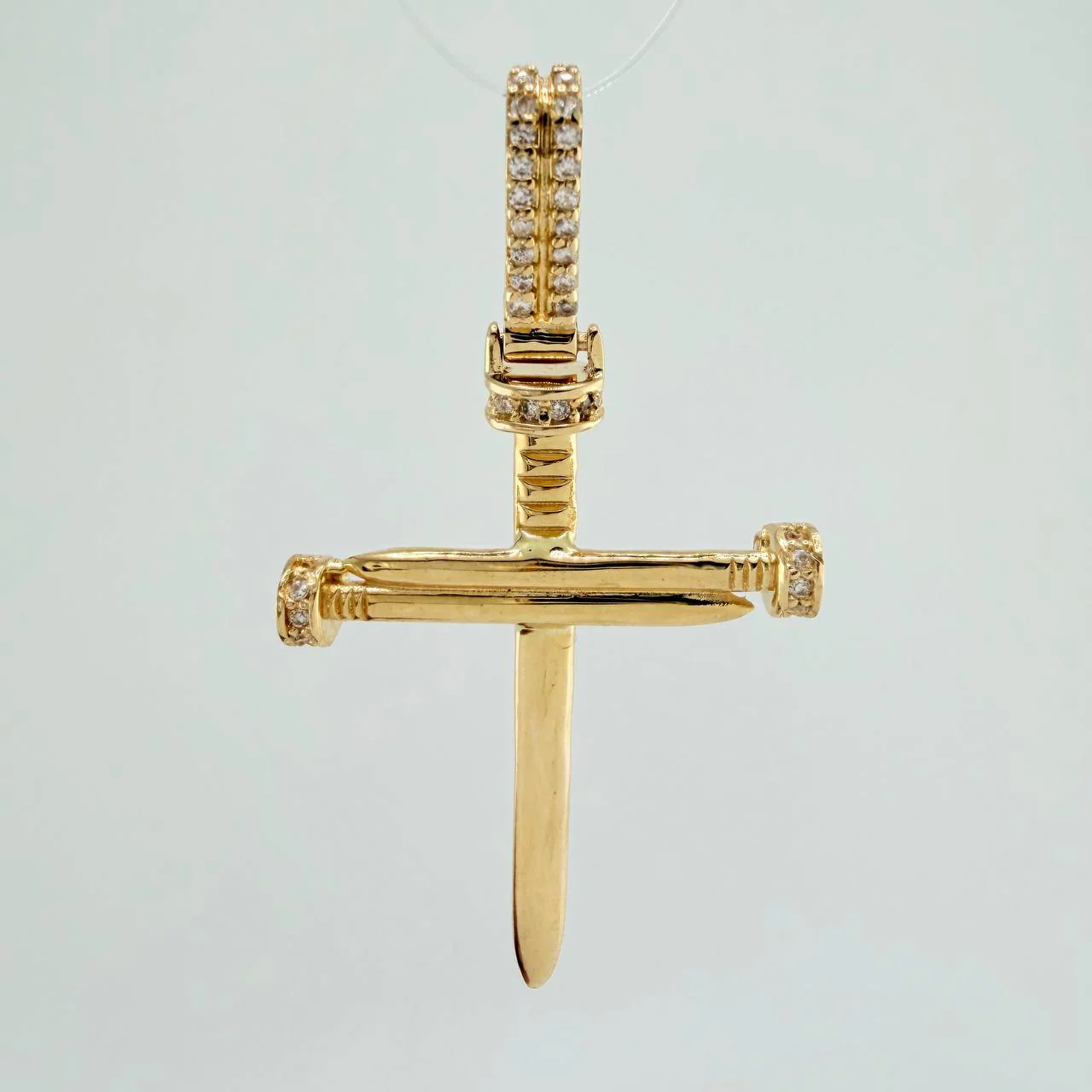 Dije Cruz Clavo 4gr / 4.6cm / Oro Amarillo 18K &