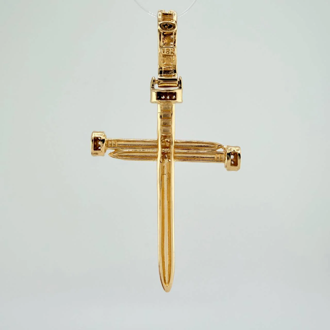 Dije Cruz Clavo 4gr / 4.6cm / Oro Amarillo 18K & - Image 3