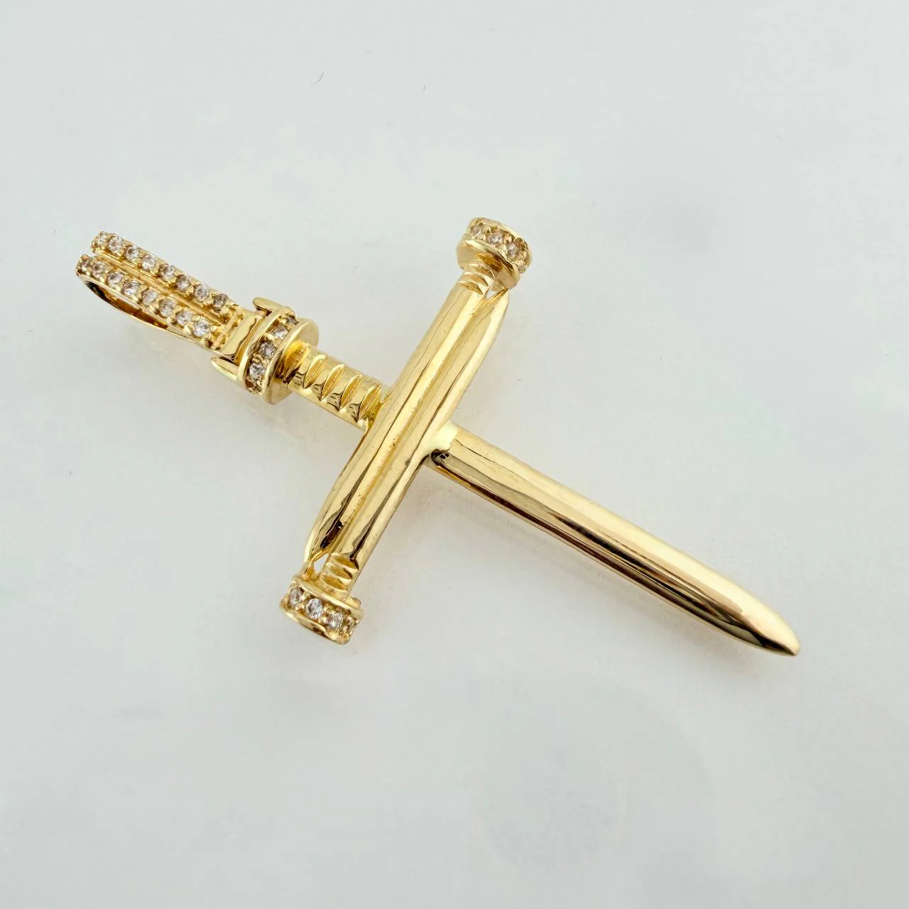 Dije Cruz Clavo 4gr / 4.6cm / Oro Amarillo 18K & - Image 4