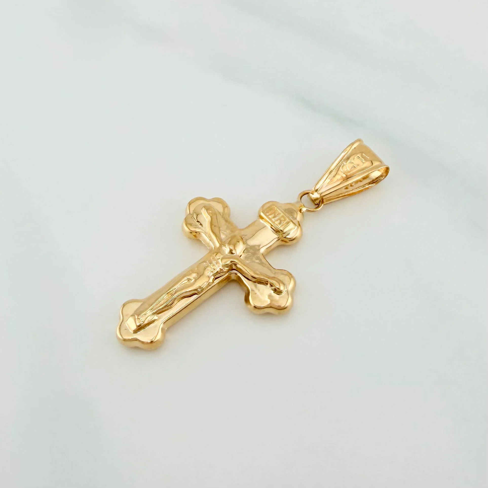 Dije Cruz Cristo 1.5 g / 3.8 cm Oro Amarillo 18K - Image 3