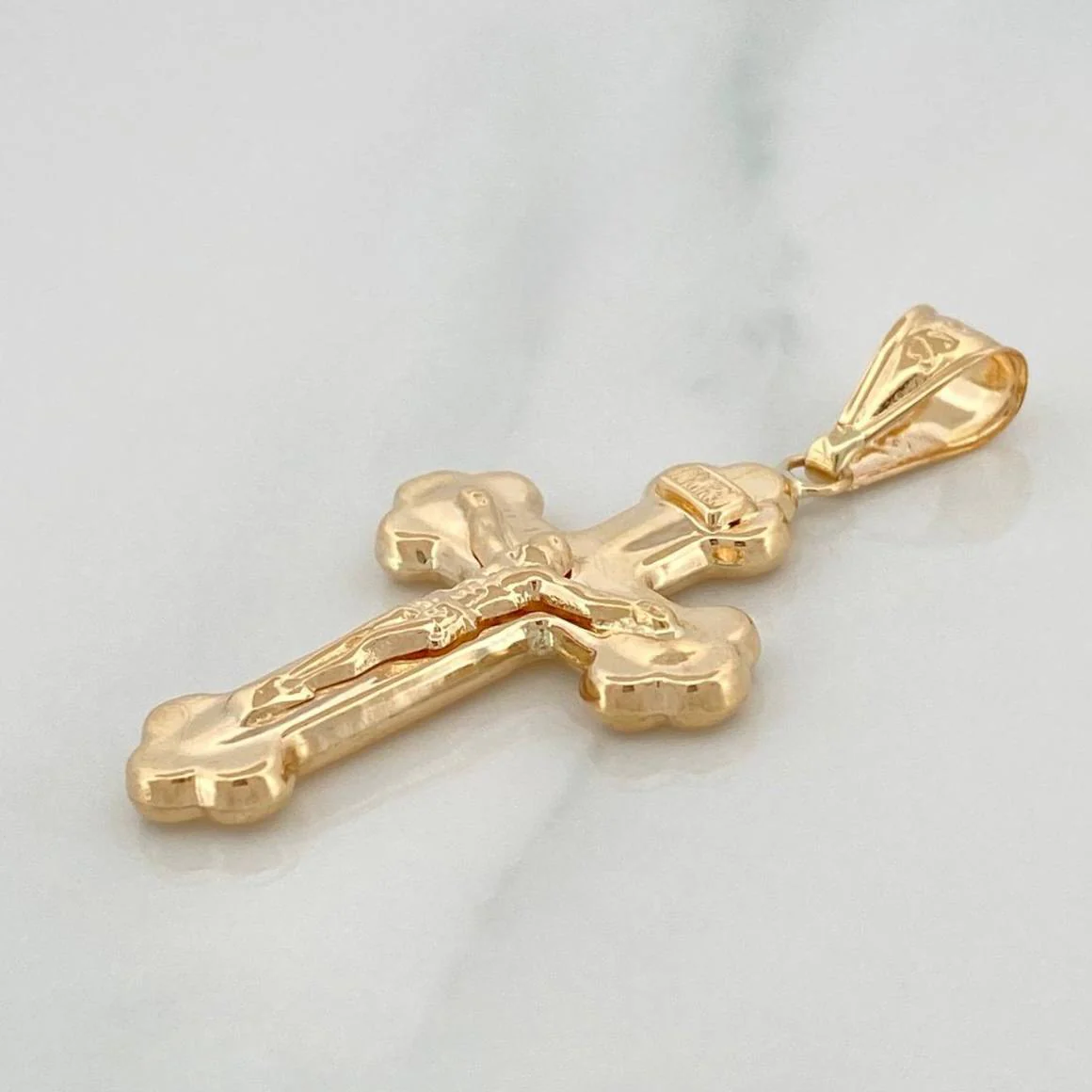 Dije Cruz Cristo 1.9 g / 4 cm Oro Amarillo 18K - Image 2