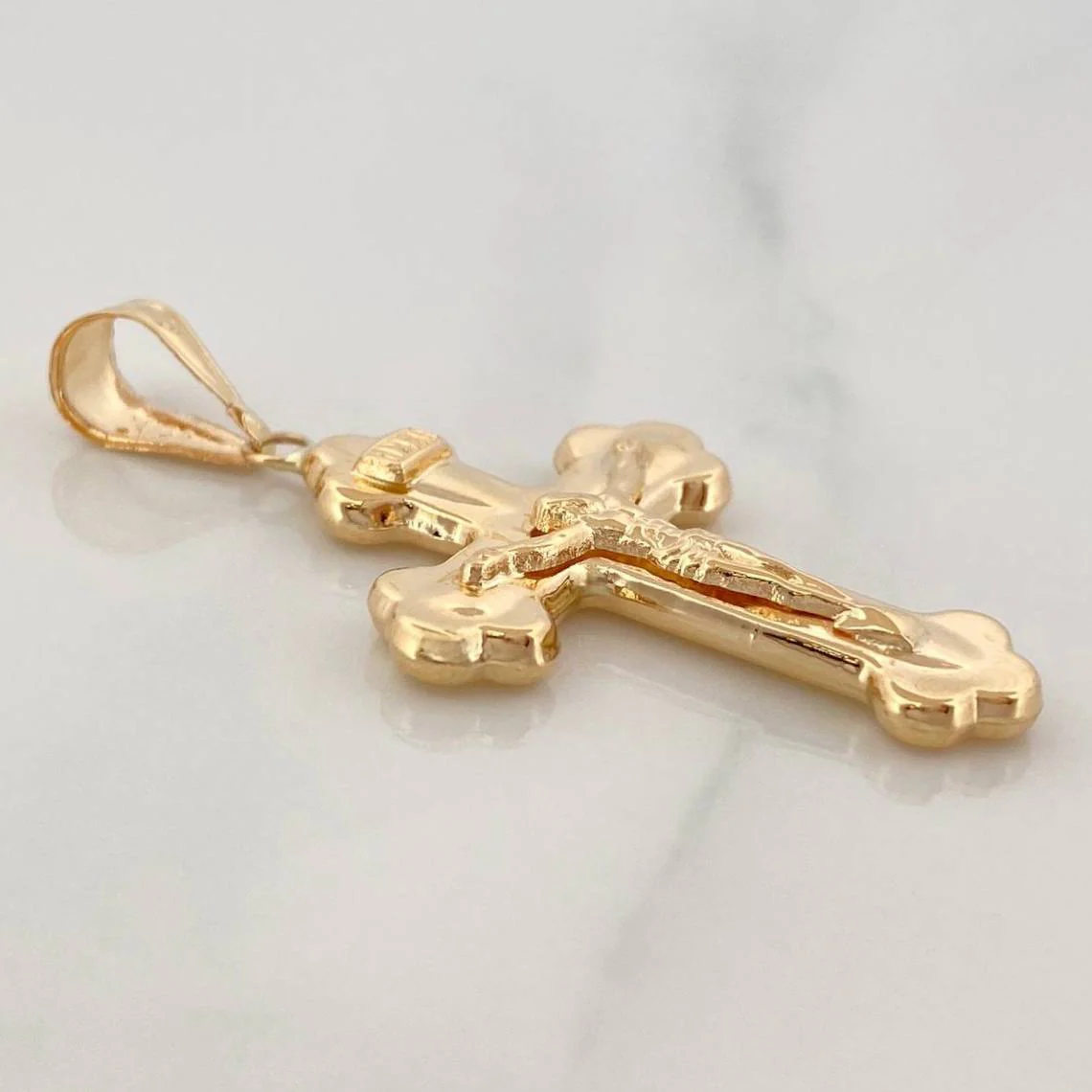 Dije Cruz Cristo 1.9 g / 4 cm Oro Amarillo 18K - Image 3