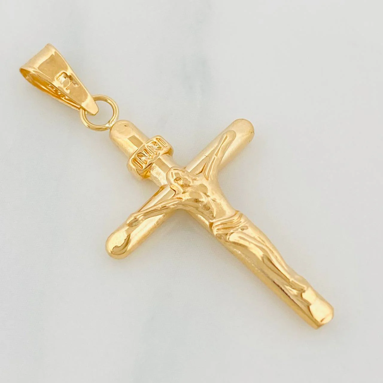 Dije Cruz Cristo 1g / 3.5cm Oro Amarillo 18K - Image 3