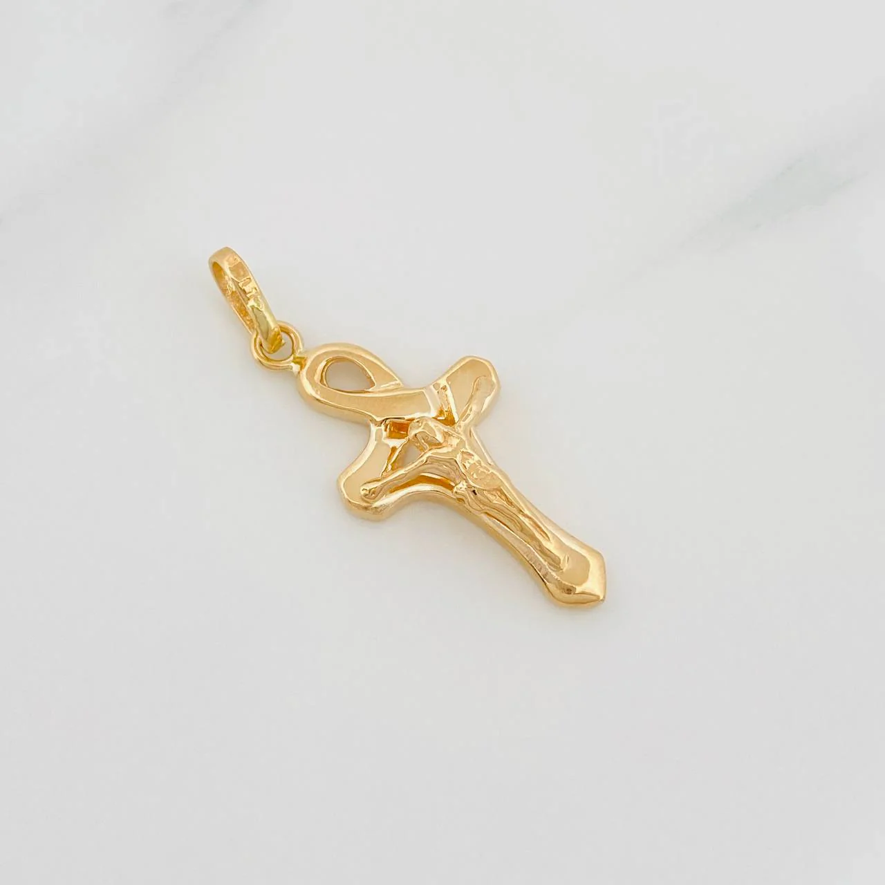 Dije Cruz Cristo 2.05g / 3cm Oro Amarillo 18K - Image 3