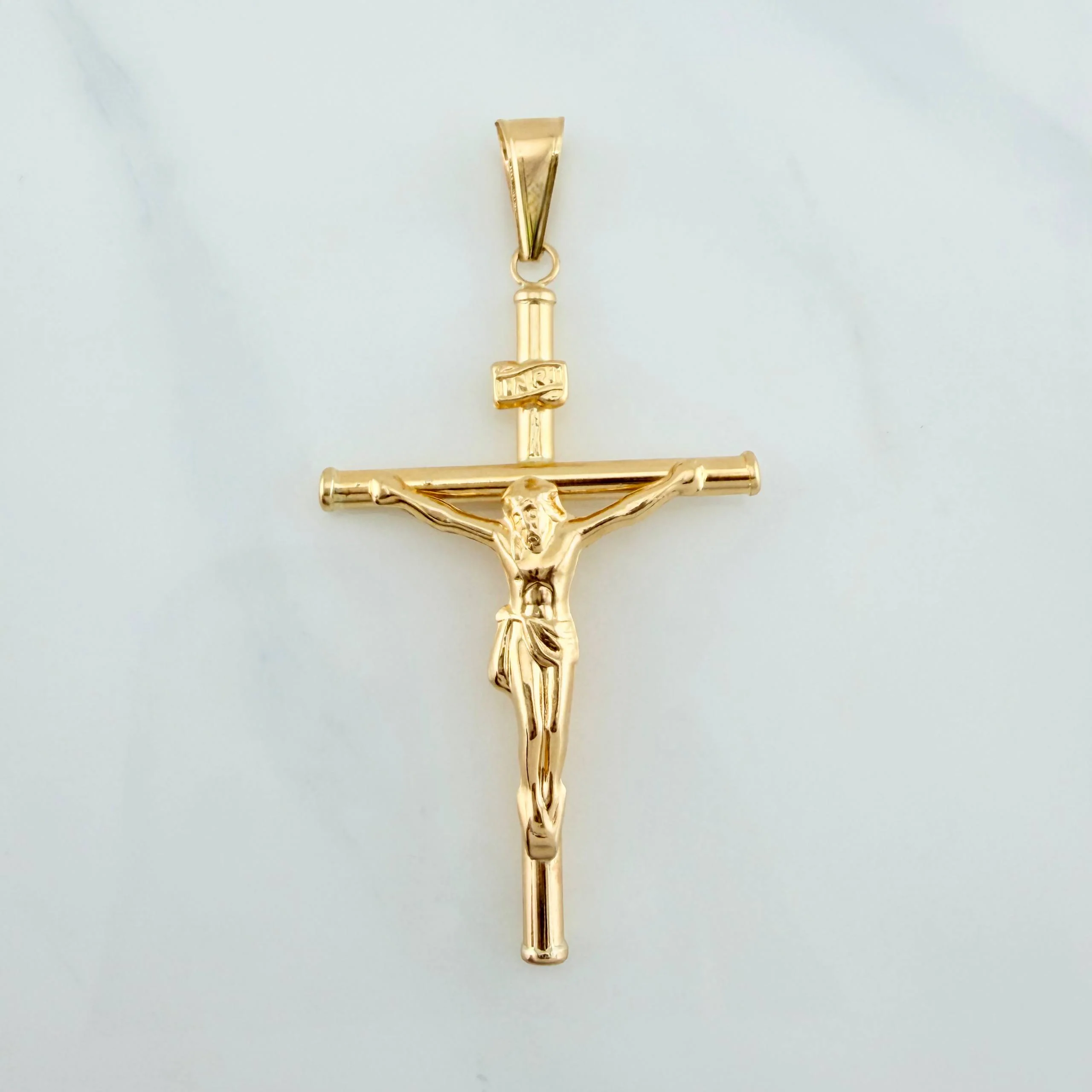 Dije Cruz Cristo 2.45 g / 6 cm Oro Amarillo 18K