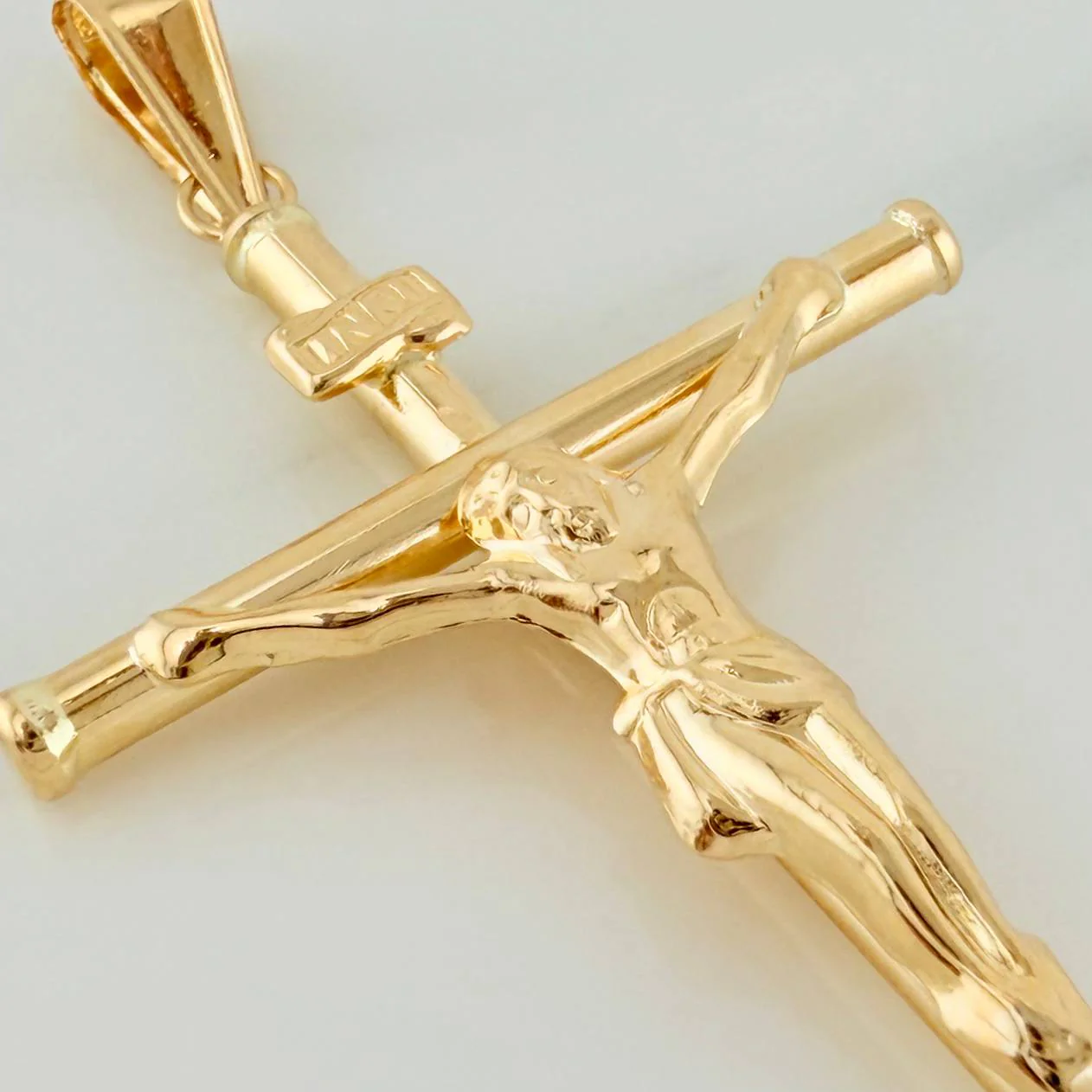 Dije Cruz Cristo 3.15gr / 5.7cm / Oro Amarillo 18K & - Image 4