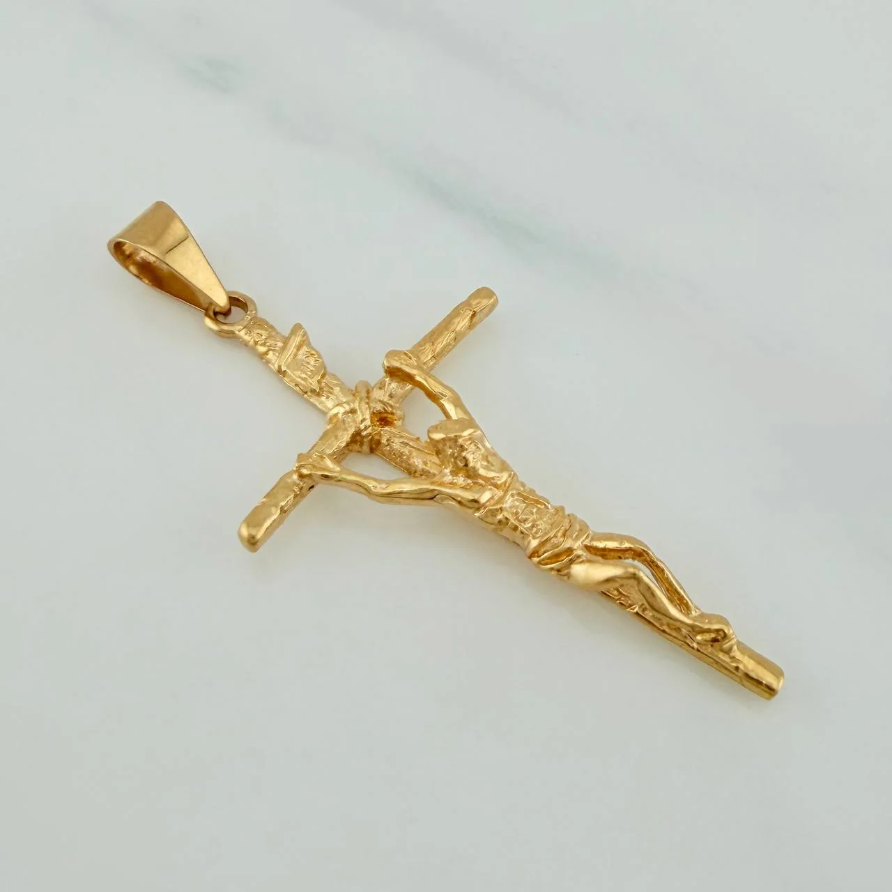 Dije Cruz Cristo 3.4gr / 4.5cm / Oro Amarillo 18K $ - Image 2