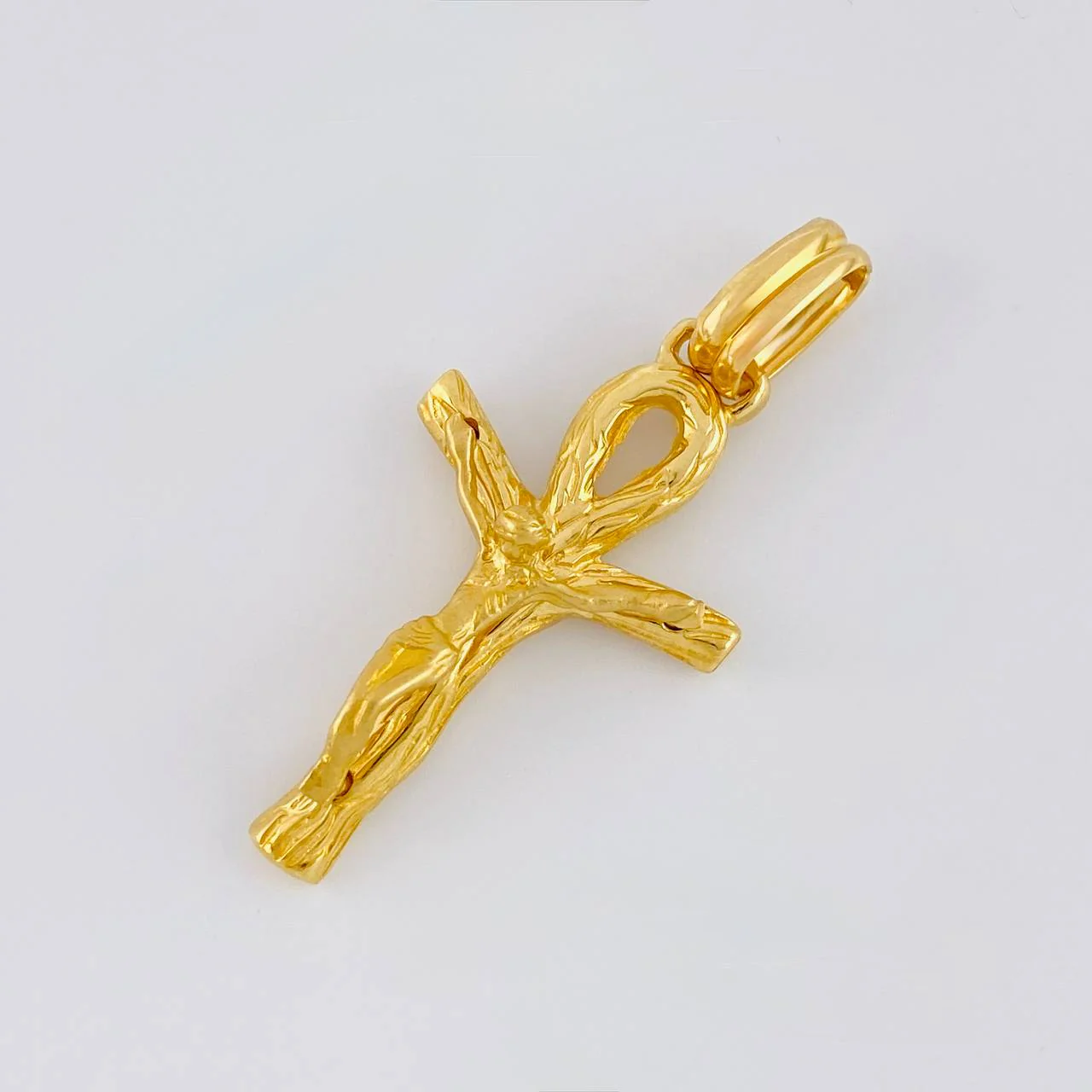 Dije Cruz Cristo Ansada 5.55 g / 4 cm Oro Amarillo 18K - Image 3