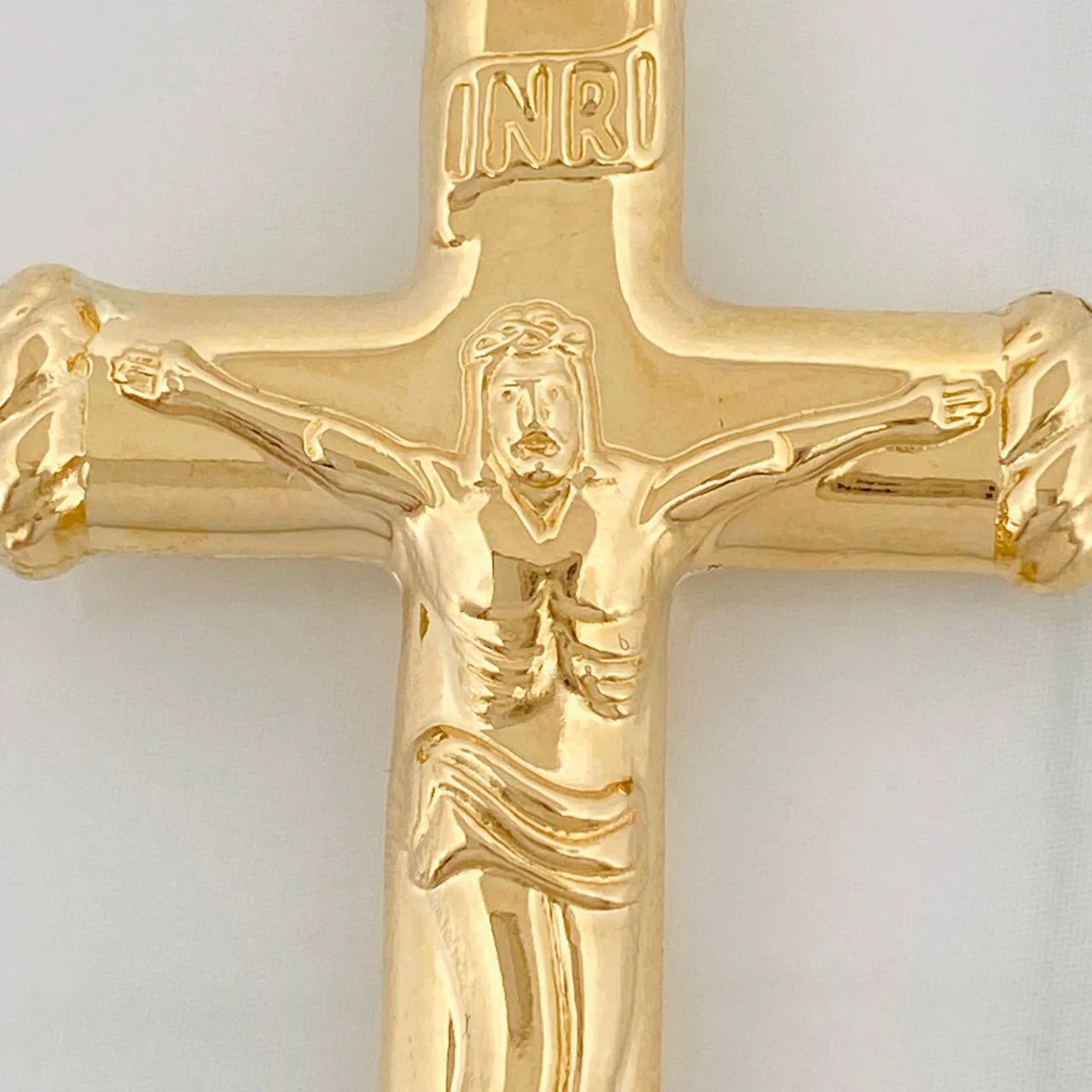 Dije Cruz Cristo Doble 3.2gr / 5.8cm / Oro Amarillo 18K $ - Image 4