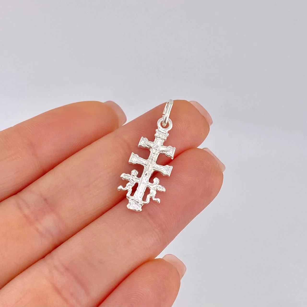 Dije Cruz De Caravaca 1.1 g / 3.9 cm Plata 925 - Image 4