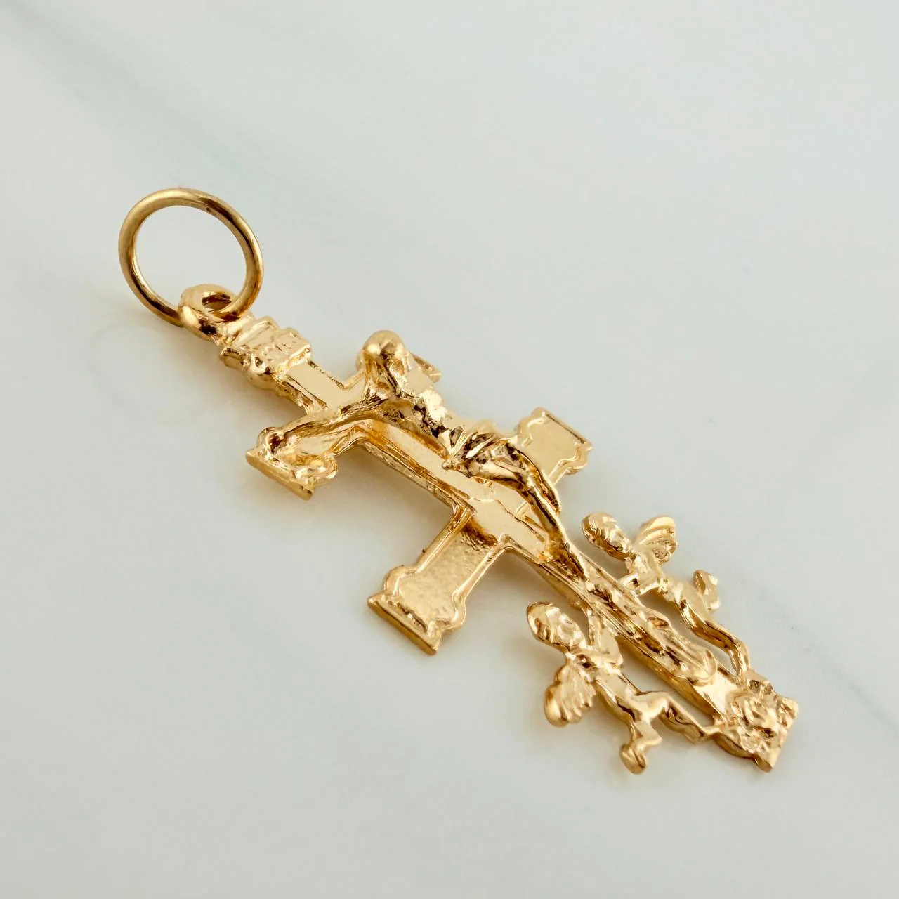 Dije Cruz De Caravaca 1.75 g / 3.3 cm Oro Amarillo 18K - Image 2