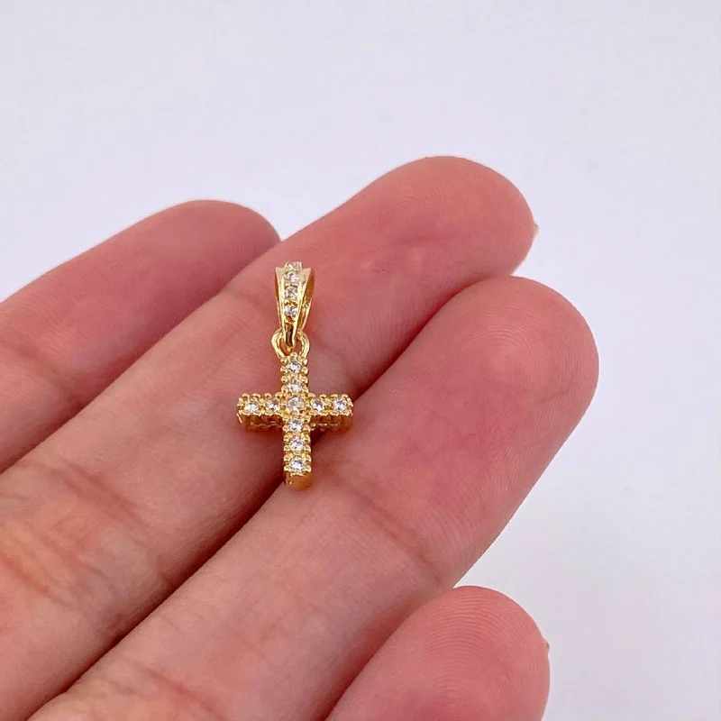 Dije Cruz Doble Faz 1 g / 1.5 cm Oro Amarillo 18K - Image 3