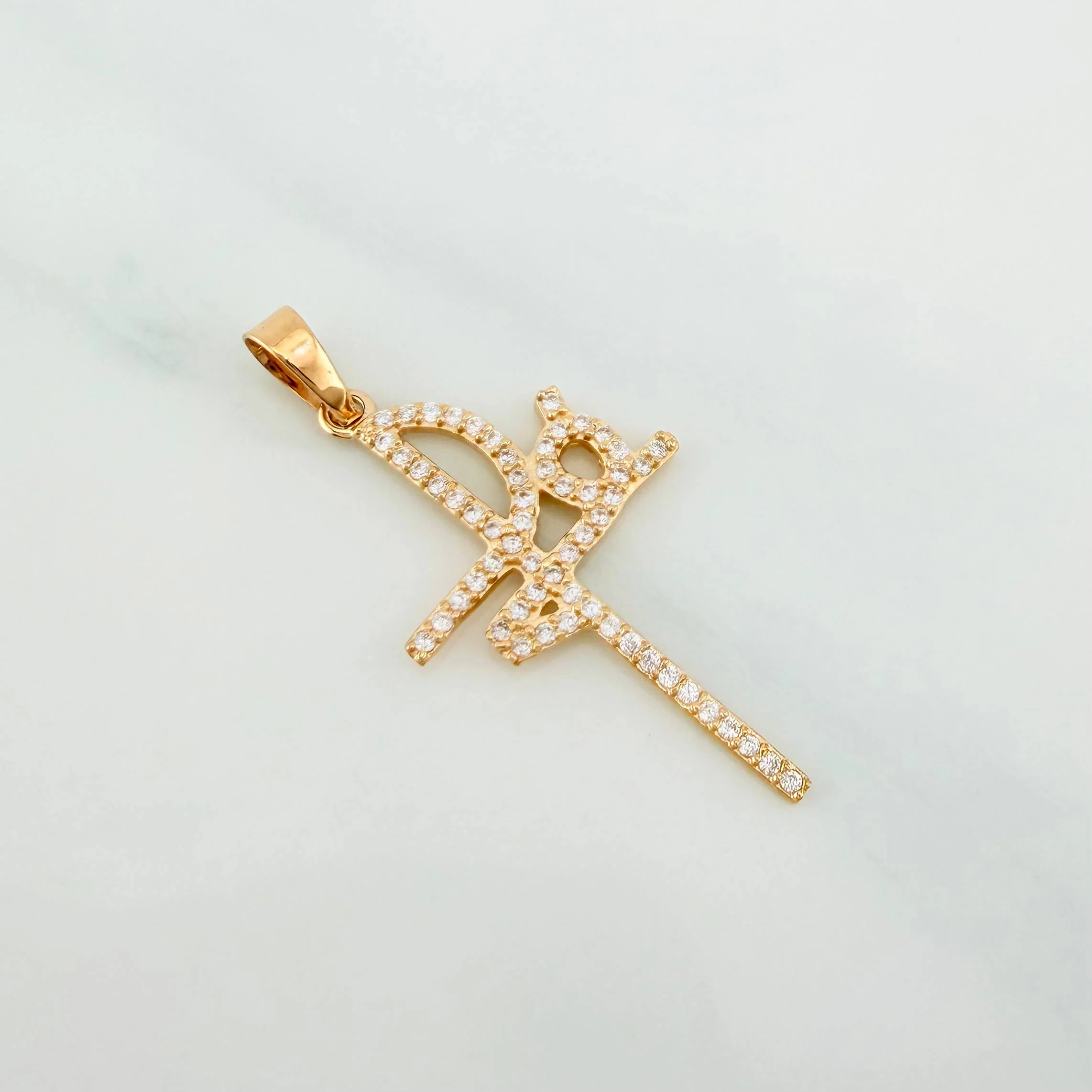 Dije Cruz Fe 1.4 g / 3.5 cm Oro Amarillo 18K - Image 2