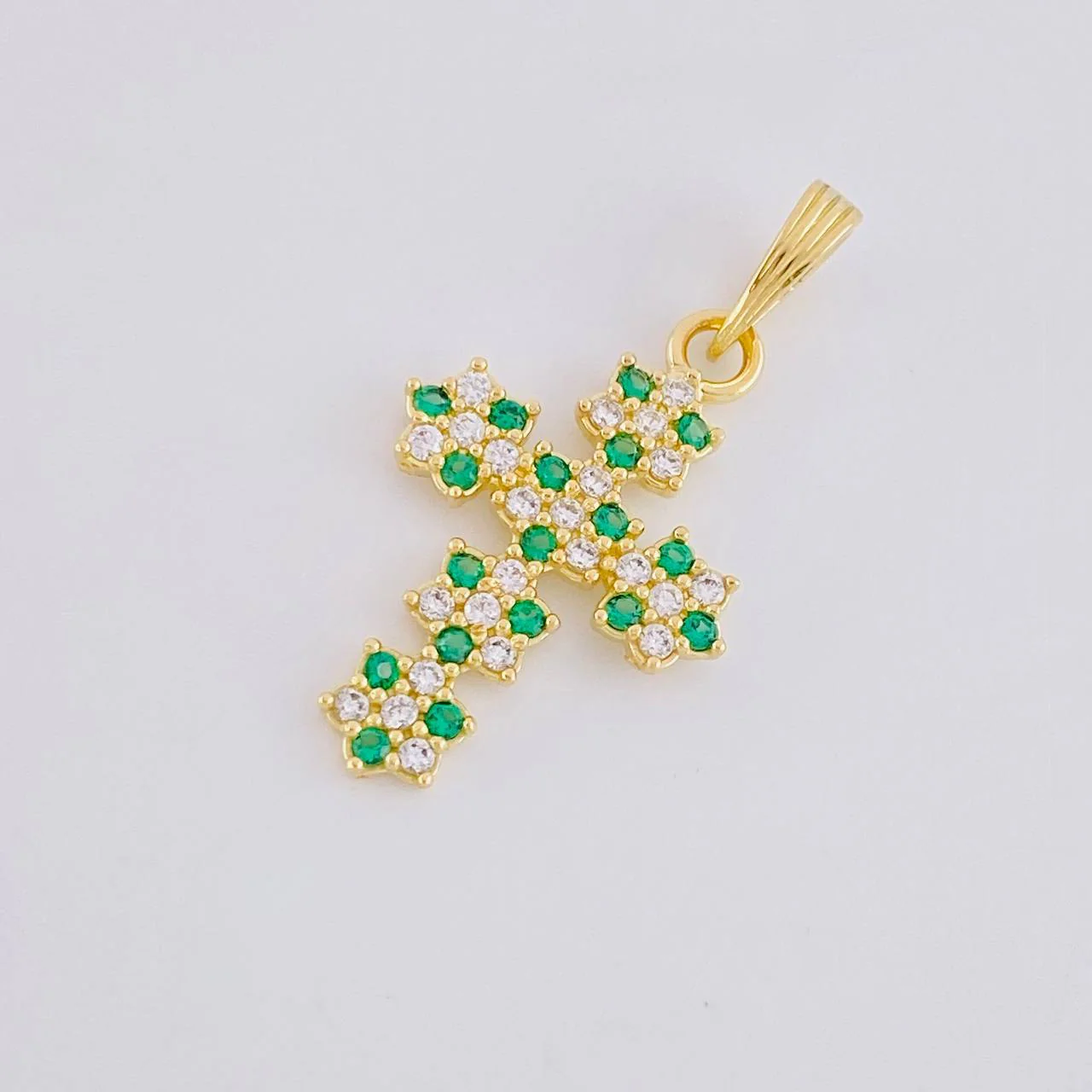 Dije Cruz Floreada 1.4g / 2.5cm Oro Amarillo 18K - Image 3