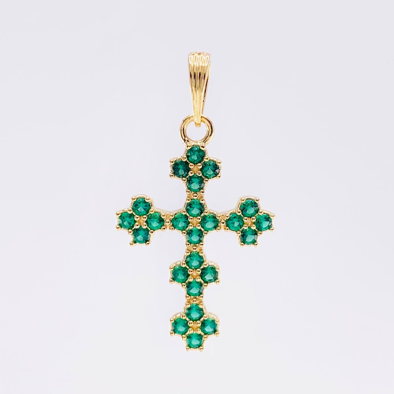 Dije Cruz Florenciana 1.65 g / 3 cm Oro Amarillo 18K - Image 2