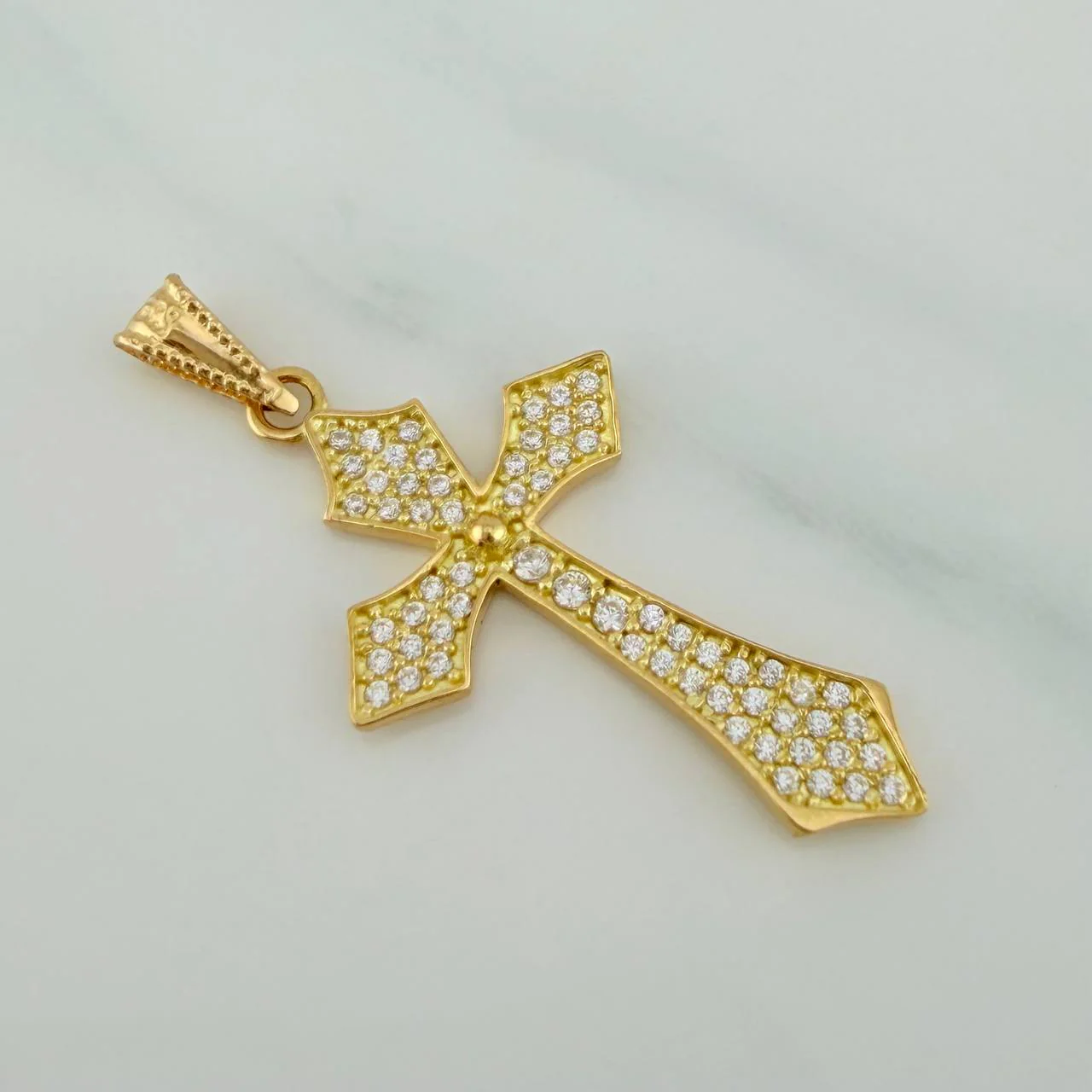 Dije Cruz Gotica 2.15gr / 3.6cm / Oro Amarillo 18K $ - Image 3