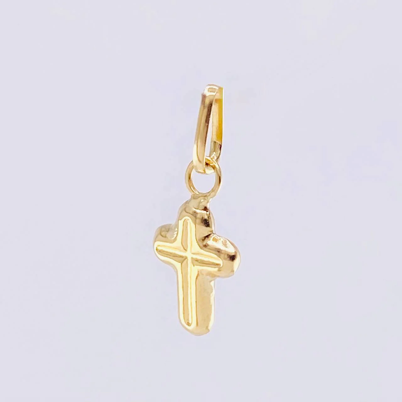 Dije Cruz Lisa 0.2 g / 1.4 cm Oro Amarillo 18K - Image 4