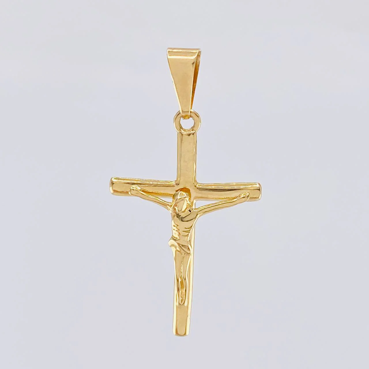 Dije Cruz Lisa 2.1g / 4.3cm Oro Amarillo 18K - Image 2
