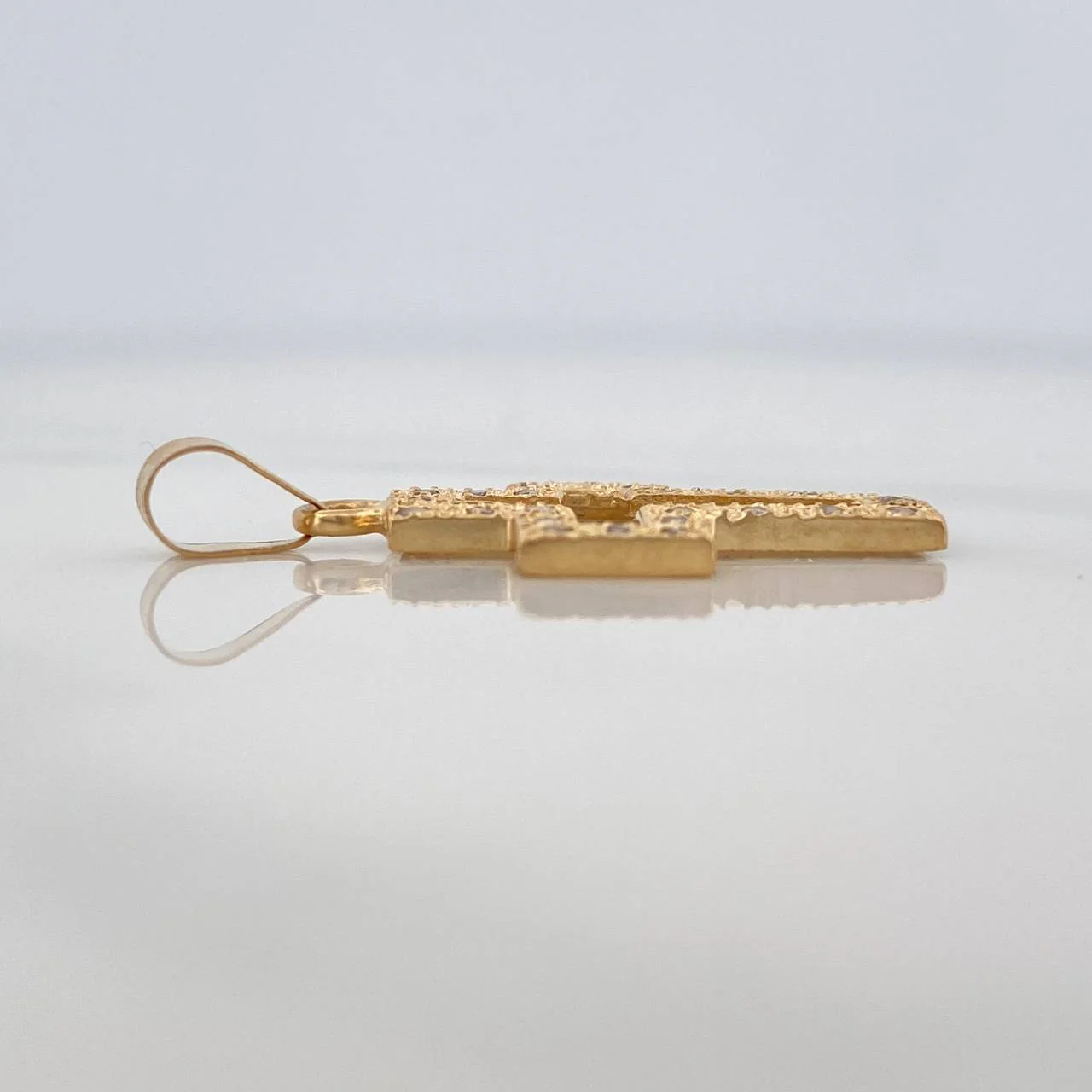 Dije Cruz Silueta 2 g / 3 cm Oro Amarillo 18K - Image 3