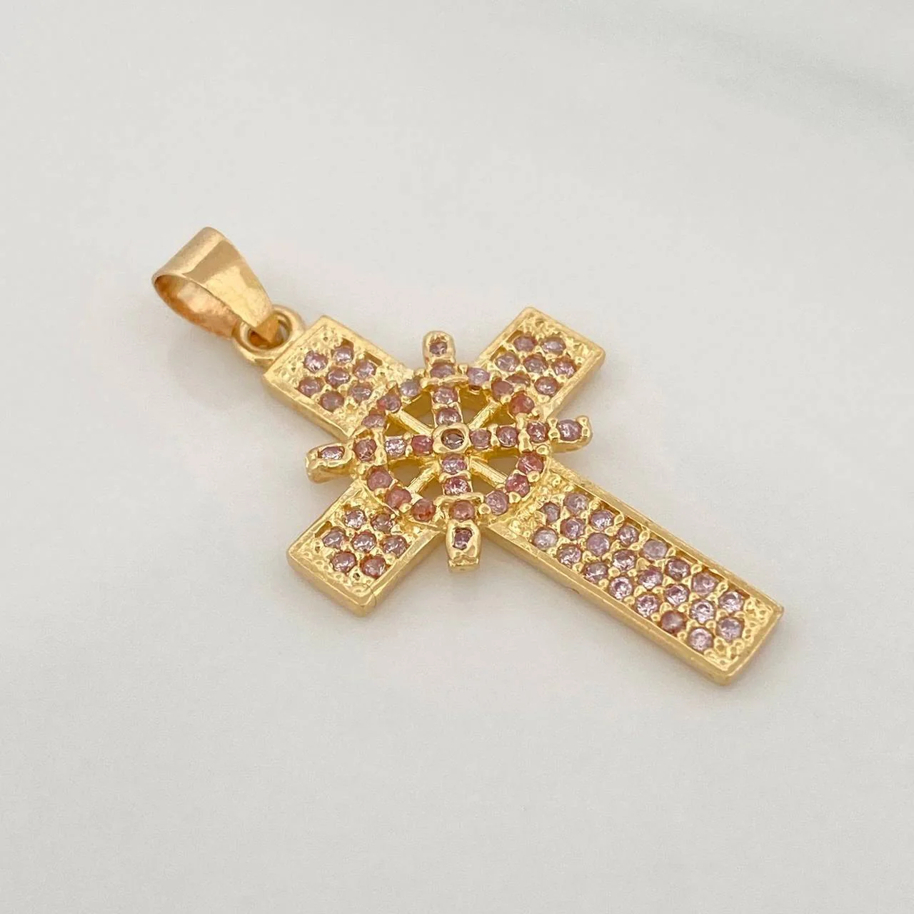 Dije Cruz Timón 2.65g / 3.3cm Oro Amarillo 18K - Image 3