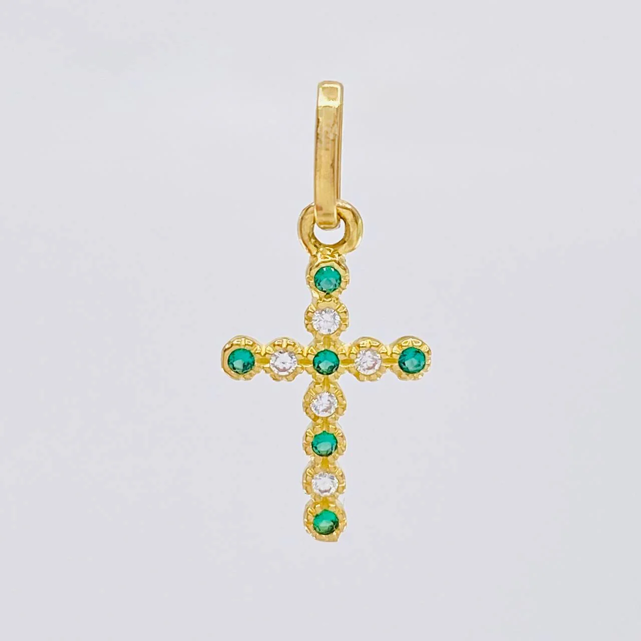 Dije Cruz Tupida 0.7 g / 2.2 cm Oro Amarillo 18K - Image 2