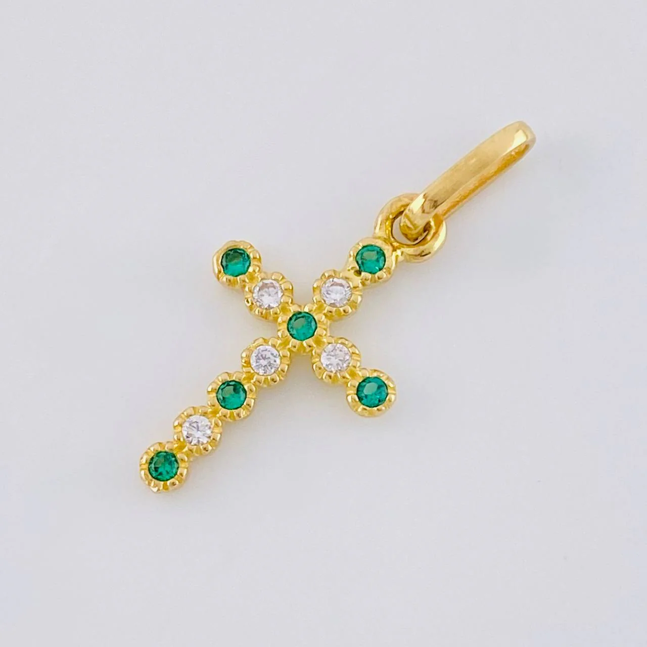 Dije Cruz Tupida 0.7 g / 2.2 cm Oro Amarillo 18K - Image 3