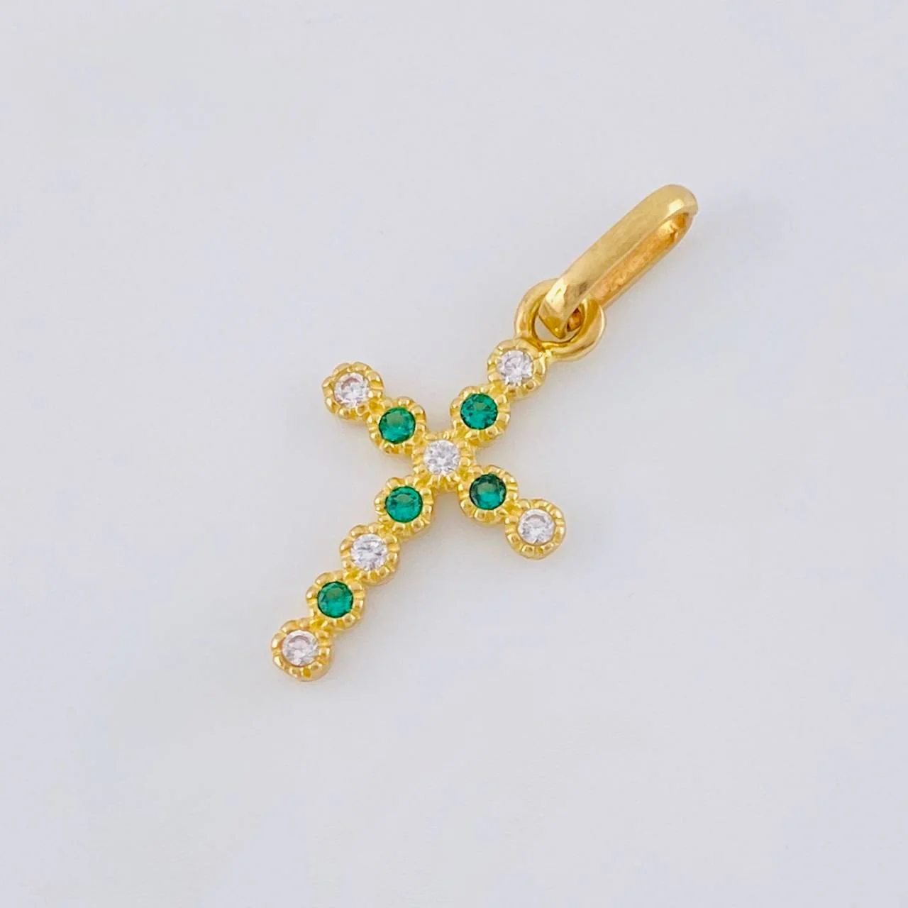 Dije Cruz Tupida 0.7 g / 2.2 cm Oro Amarillo 18K - Image 3