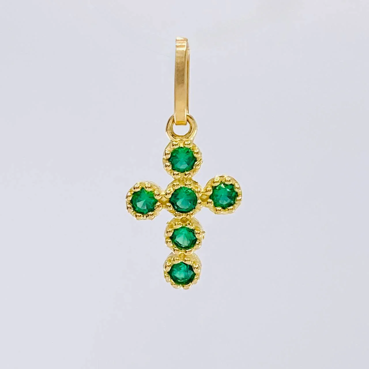 Dije Cruz Tupida 0.75 g / 1.9 cm Oro Amarillo 18K - Image 2