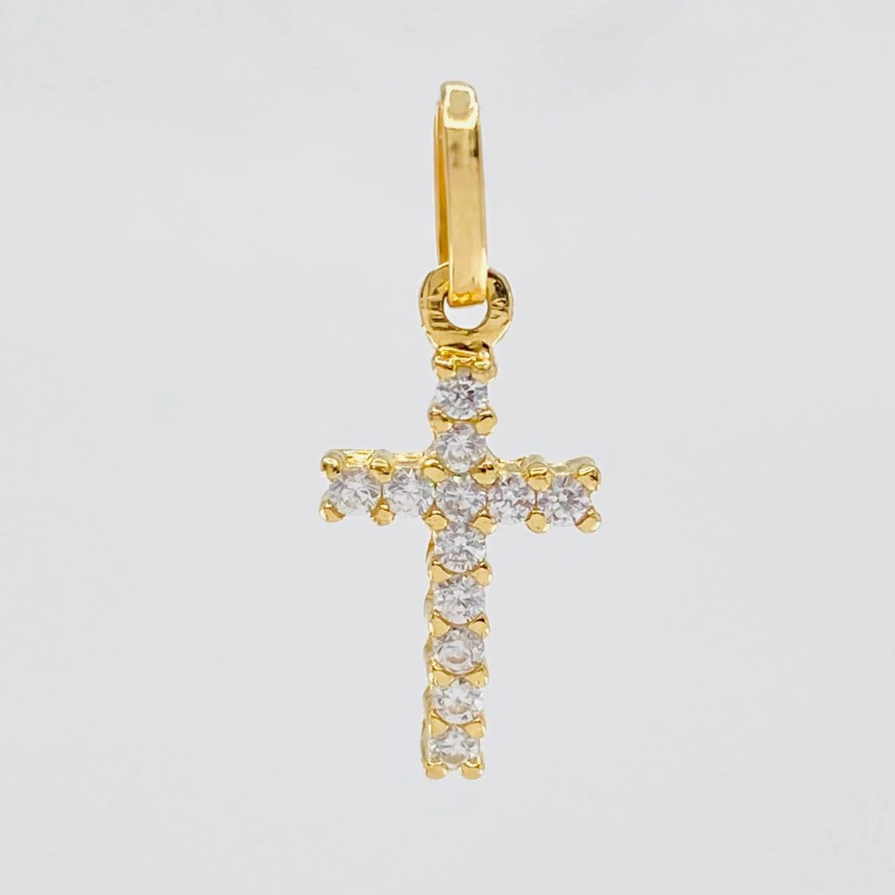 Dije Cruz Tupida 0.8g / 2cm Oro Amarillo 18K - Image 2