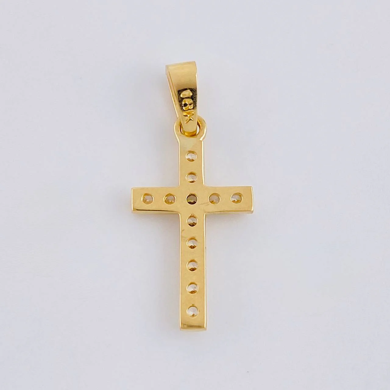 Dije Cruz Tupida 1.35 g / 2.5 cm Oro Amarillo 18K - Image 4