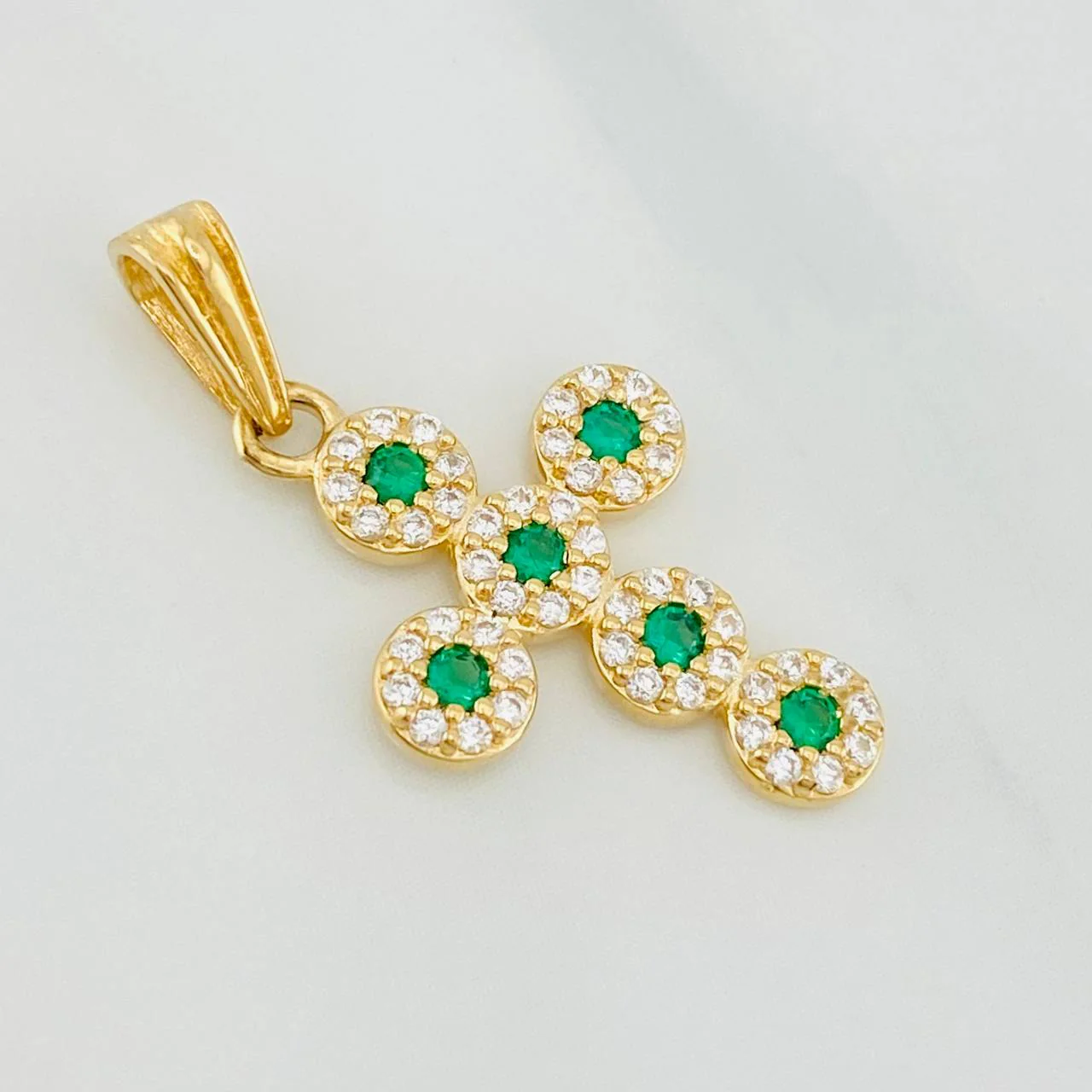 Dije Cruz Tupida 1.45g / 2.5cm Oro Amarillo 18K - Image 2