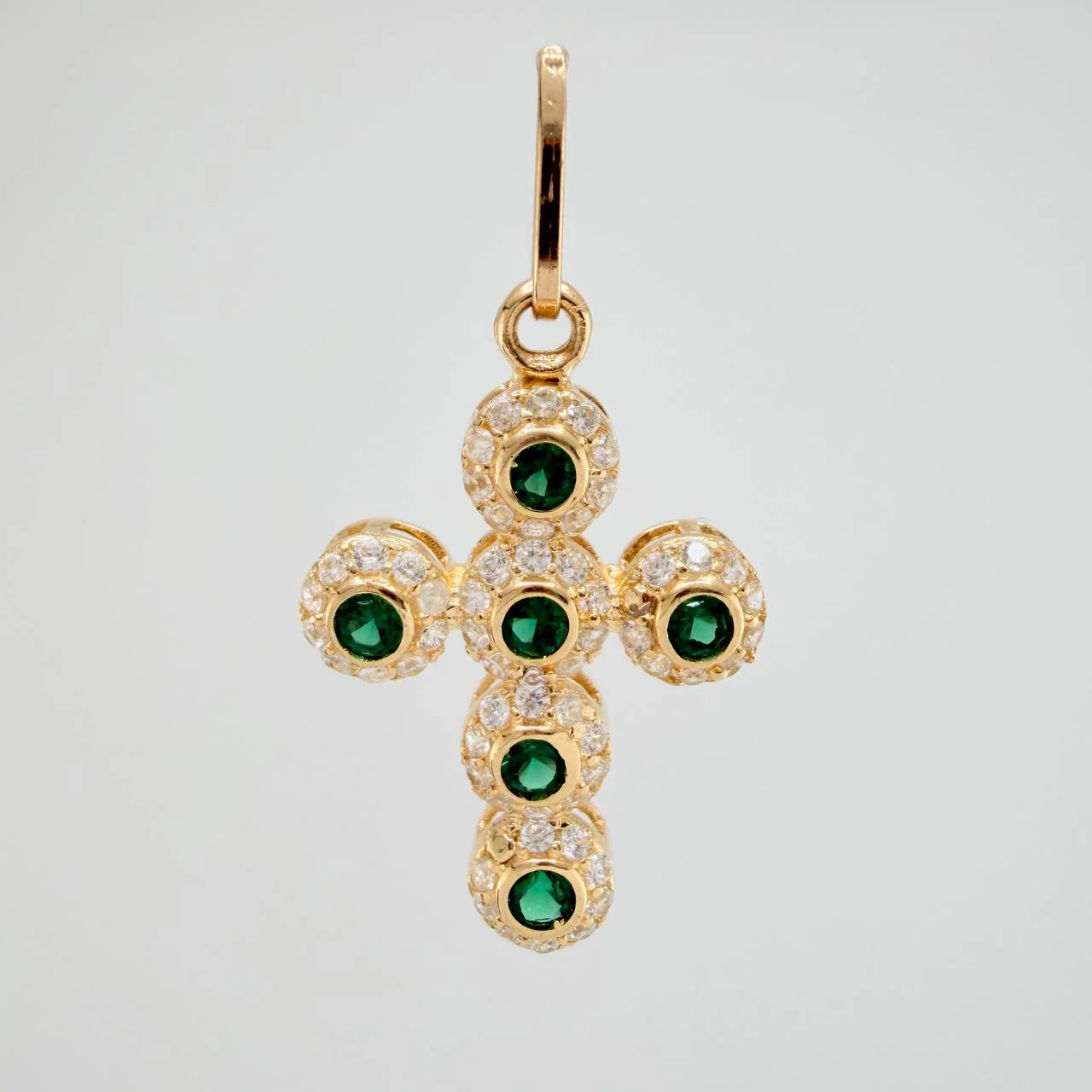 Dije Cruz Tupida 1.4gr / 2.5cm / Oro Amarillo 18K $