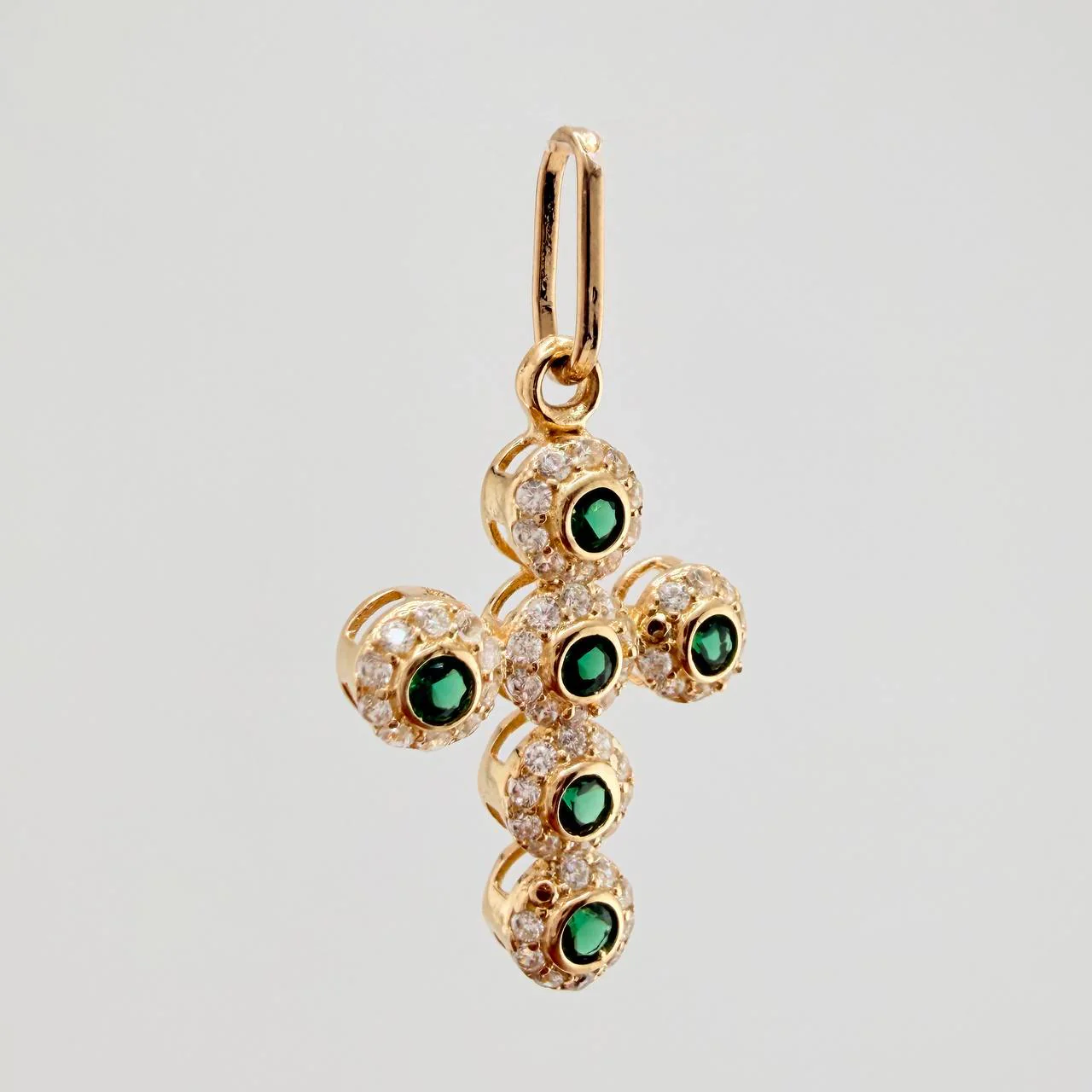Dije Cruz Tupida 1.4gr / 2.5cm / Oro Amarillo 18K $ - Image 2