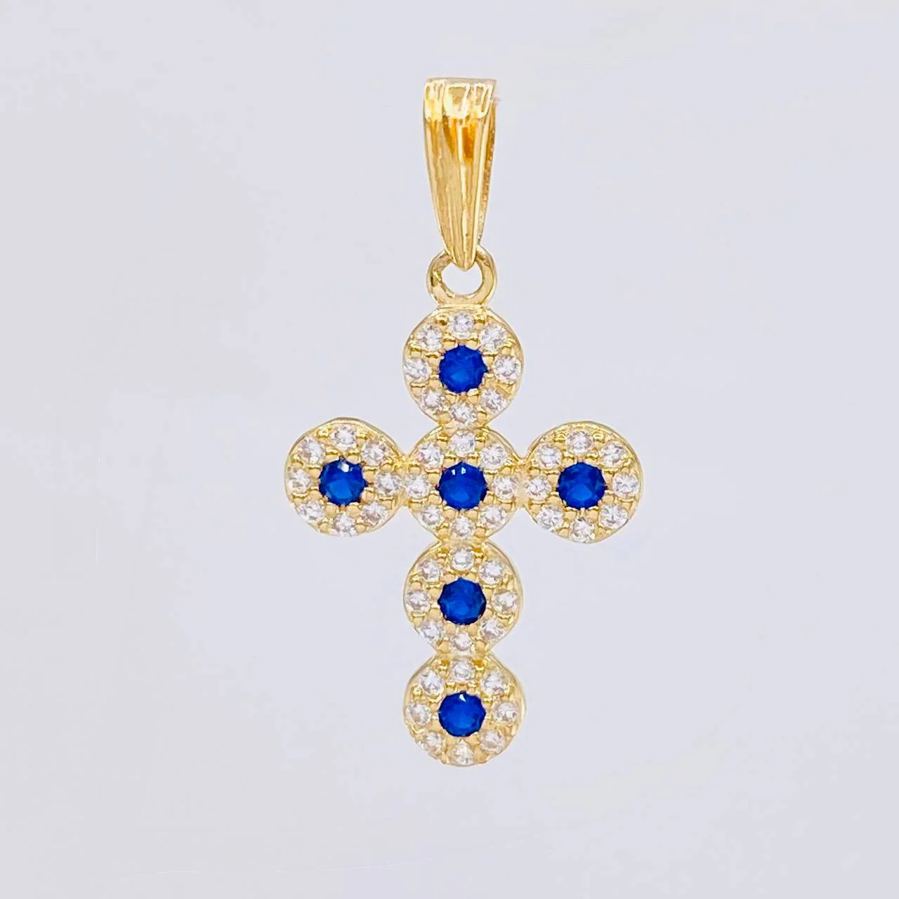 Dije Cruz Tupida 1.55 g / 2.5 cm Oro Amarillo 18K